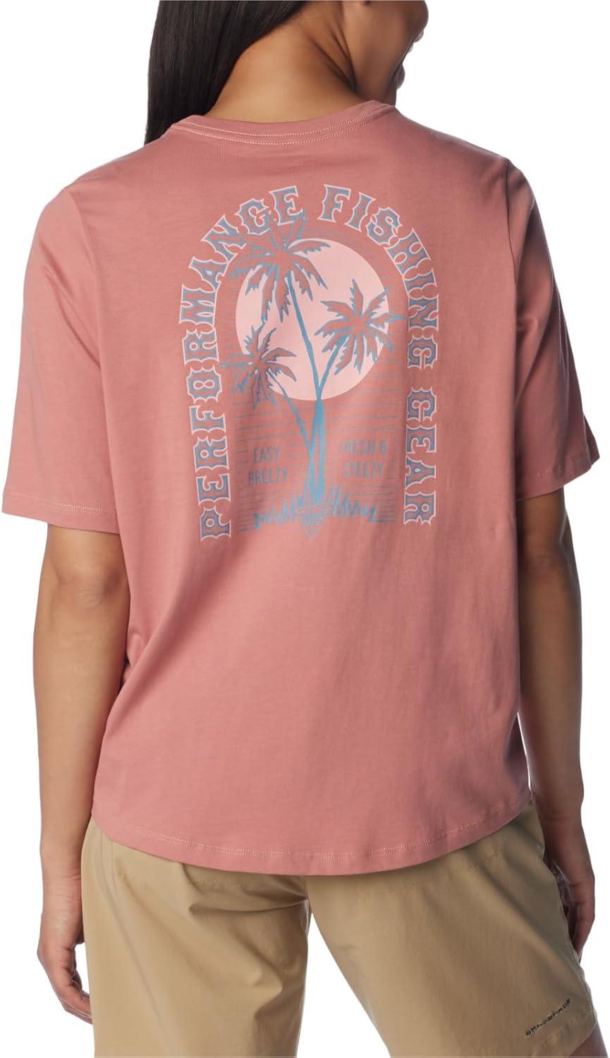 imageColumbia Womens North Cascades Relaxed TeeSandalwood PinkSorbet Easy Breezy