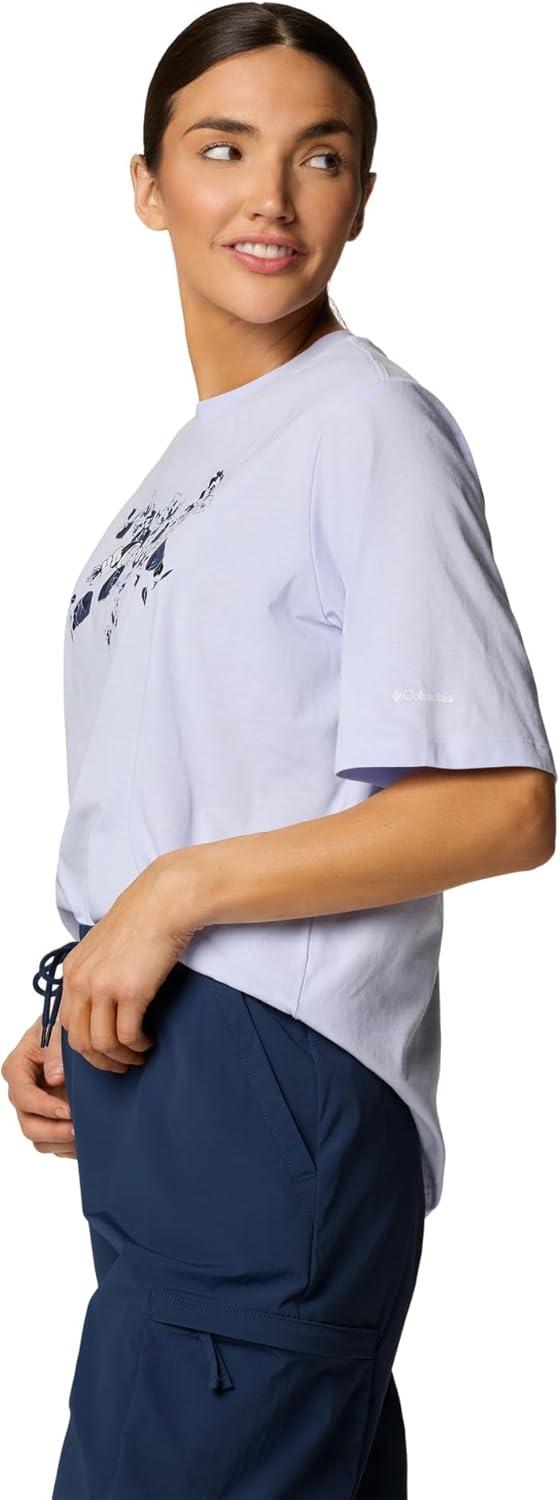 imageColumbia Womens North Cascades Relaxed TeeSnowdriftFloral Emblem