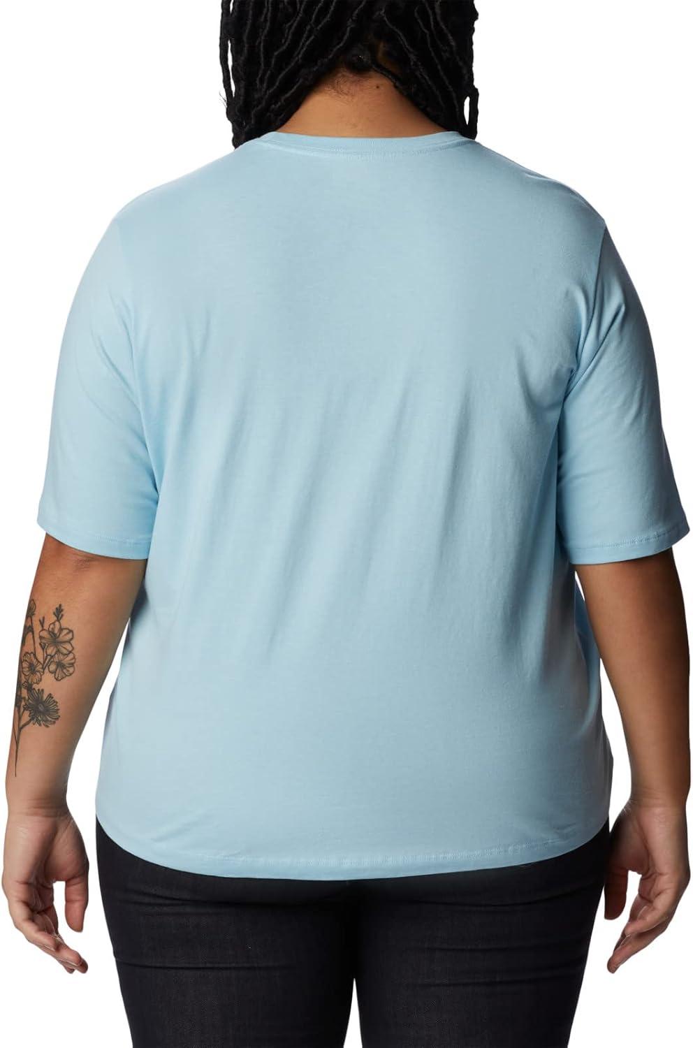 imageColumbia Womens North Cascades Relaxed TeeSpring BlueGem Wisterian