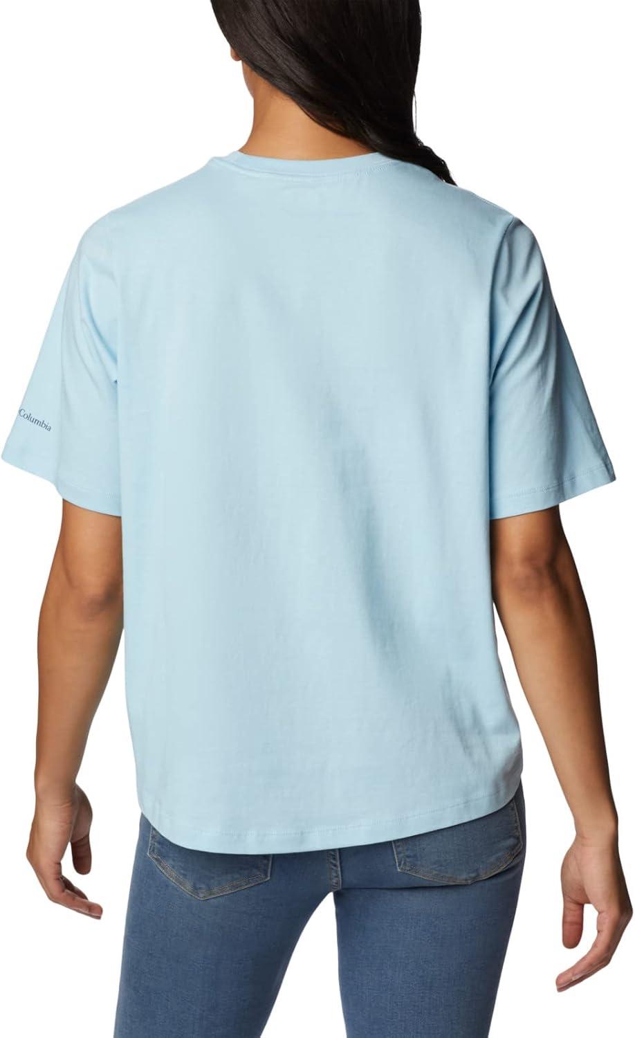 imageColumbia Womens North Cascades Relaxed TeeSpring BlueGem Wisterian