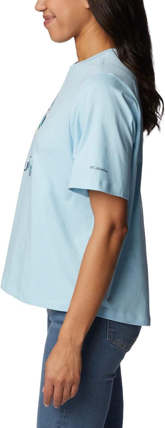 imageColumbia Womens North Cascades Relaxed TeeSpring BlueGem Wisterian