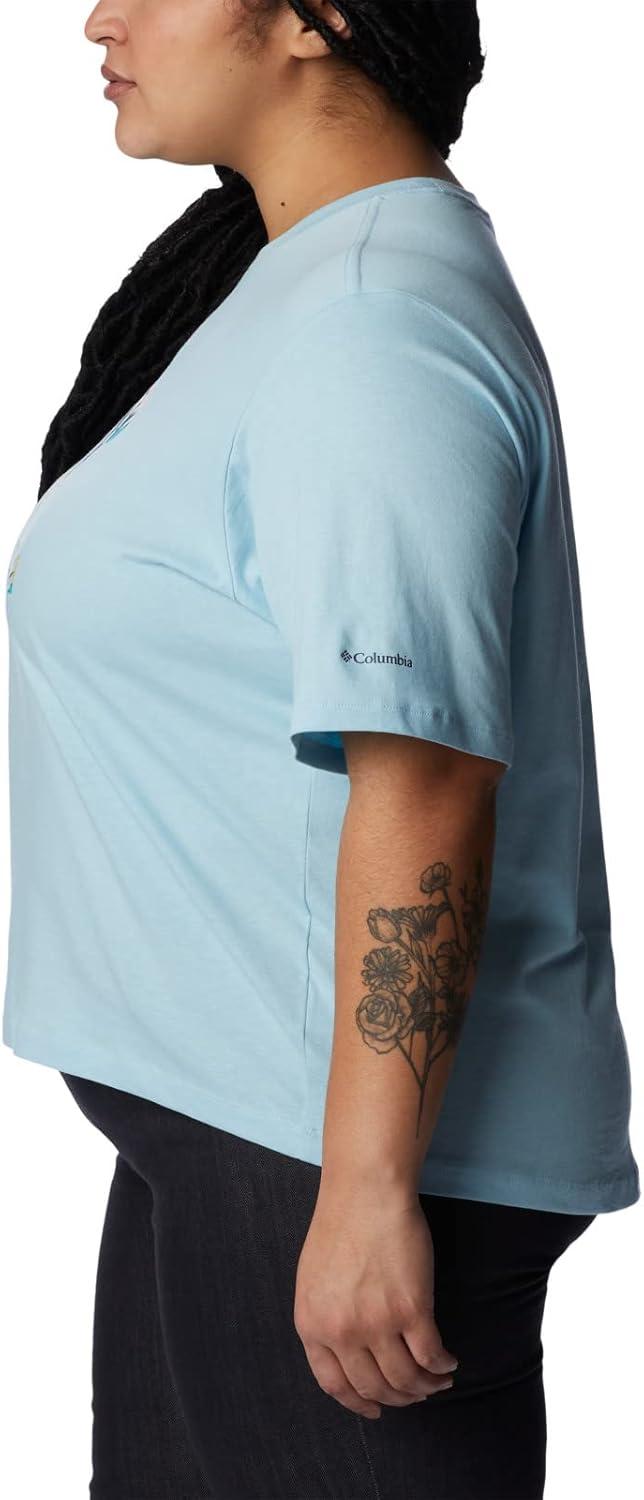 imageColumbia Womens North Cascades Relaxed TeeSpring BlueGem Wisterian