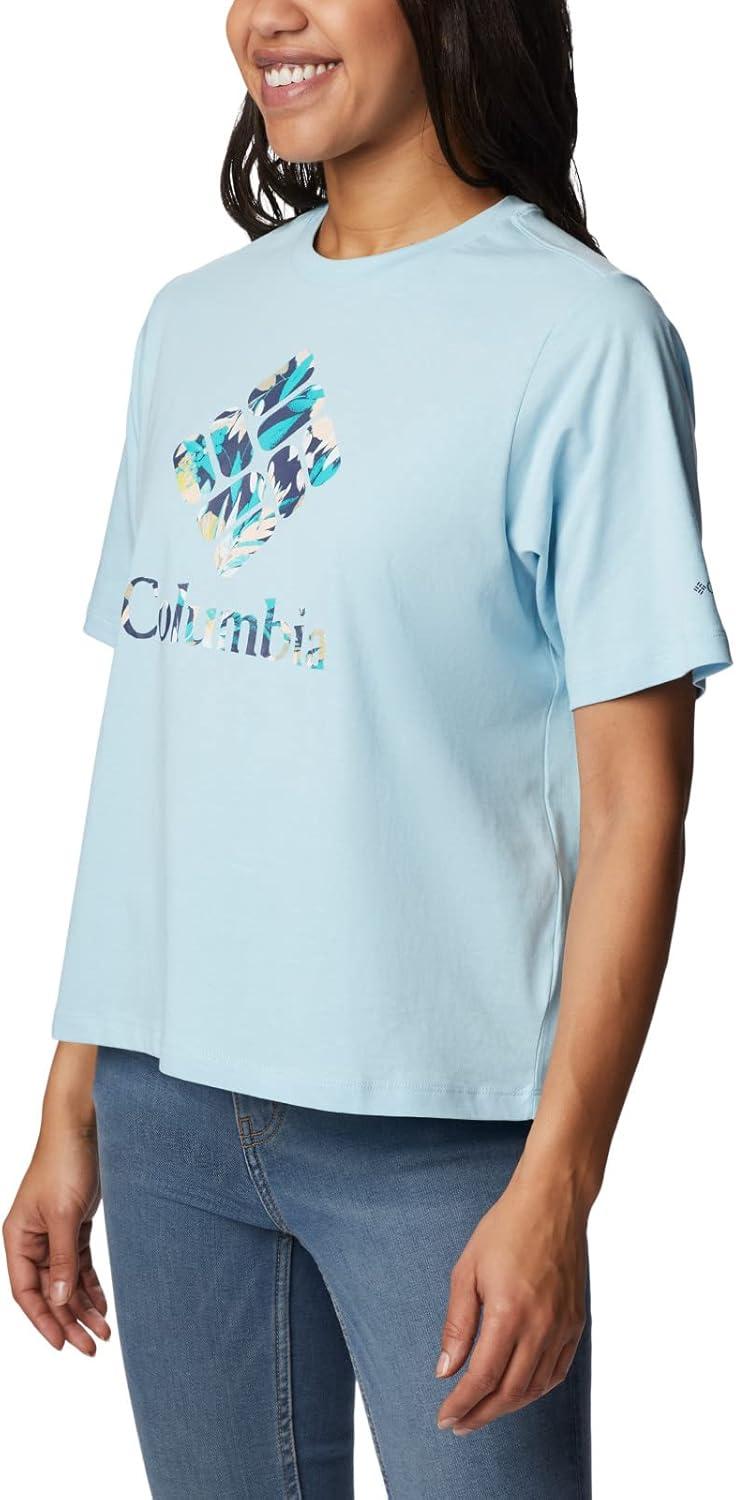 imageColumbia Womens North Cascades Relaxed TeeSpring BlueGem Wisterian
