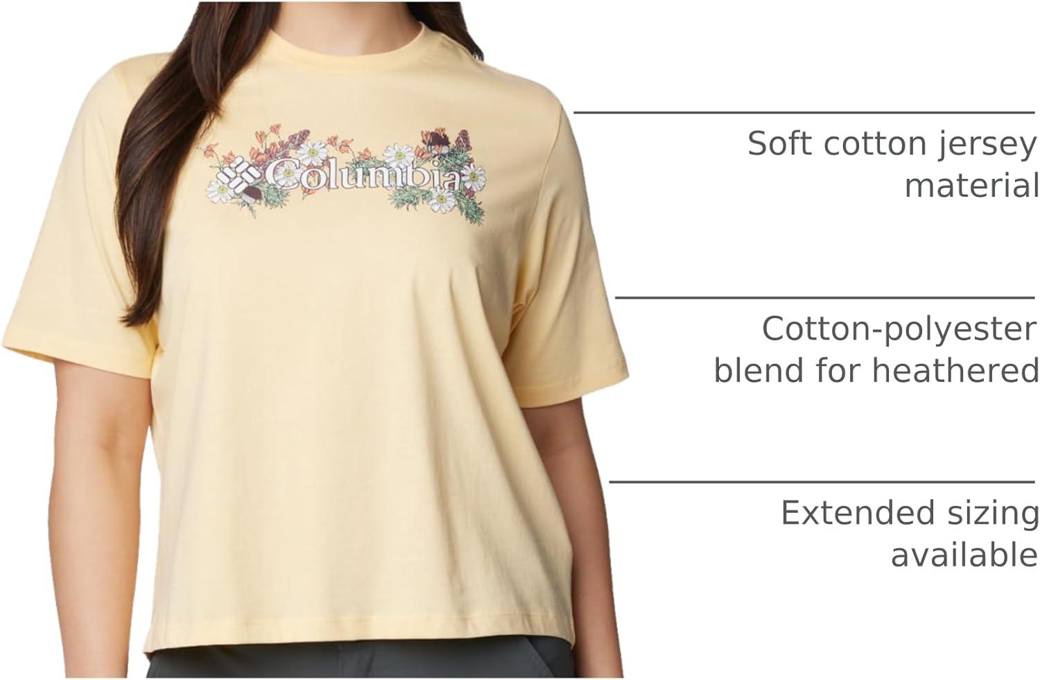 imageColumbia Womens North Cascades Relaxed TeeSunkissedBranded Bouquet