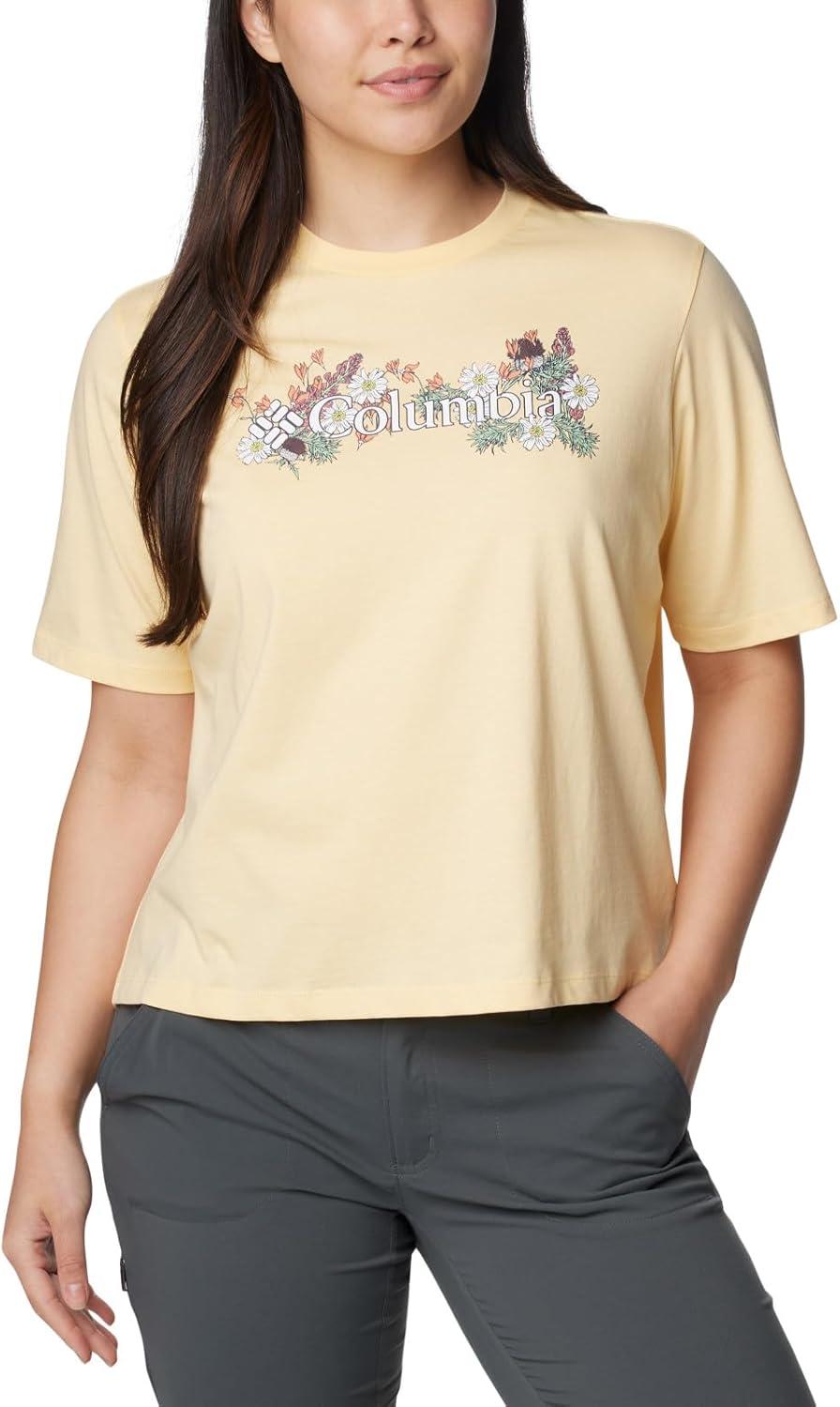 imageColumbia Womens North Cascades Relaxed TeeSunkissedBranded Bouquet