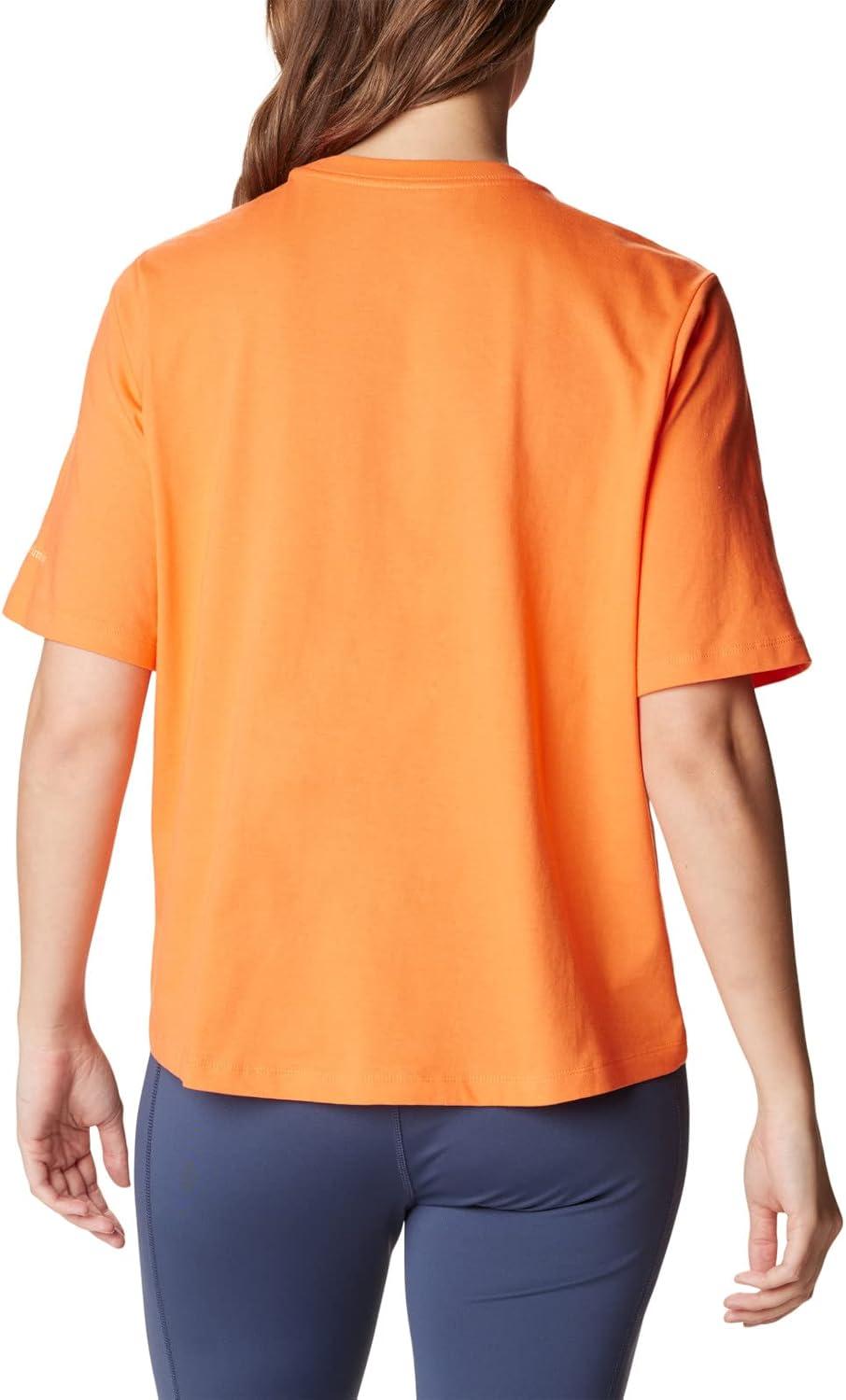 imageColumbia Womens North Cascades Relaxed TeeSunset OrangeCsc Stacked Gradient Grx