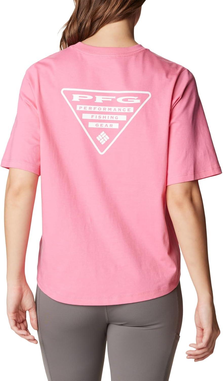 imageColumbia Womens North Cascades Relaxed TeeTropic Pink White Pfg Triangle