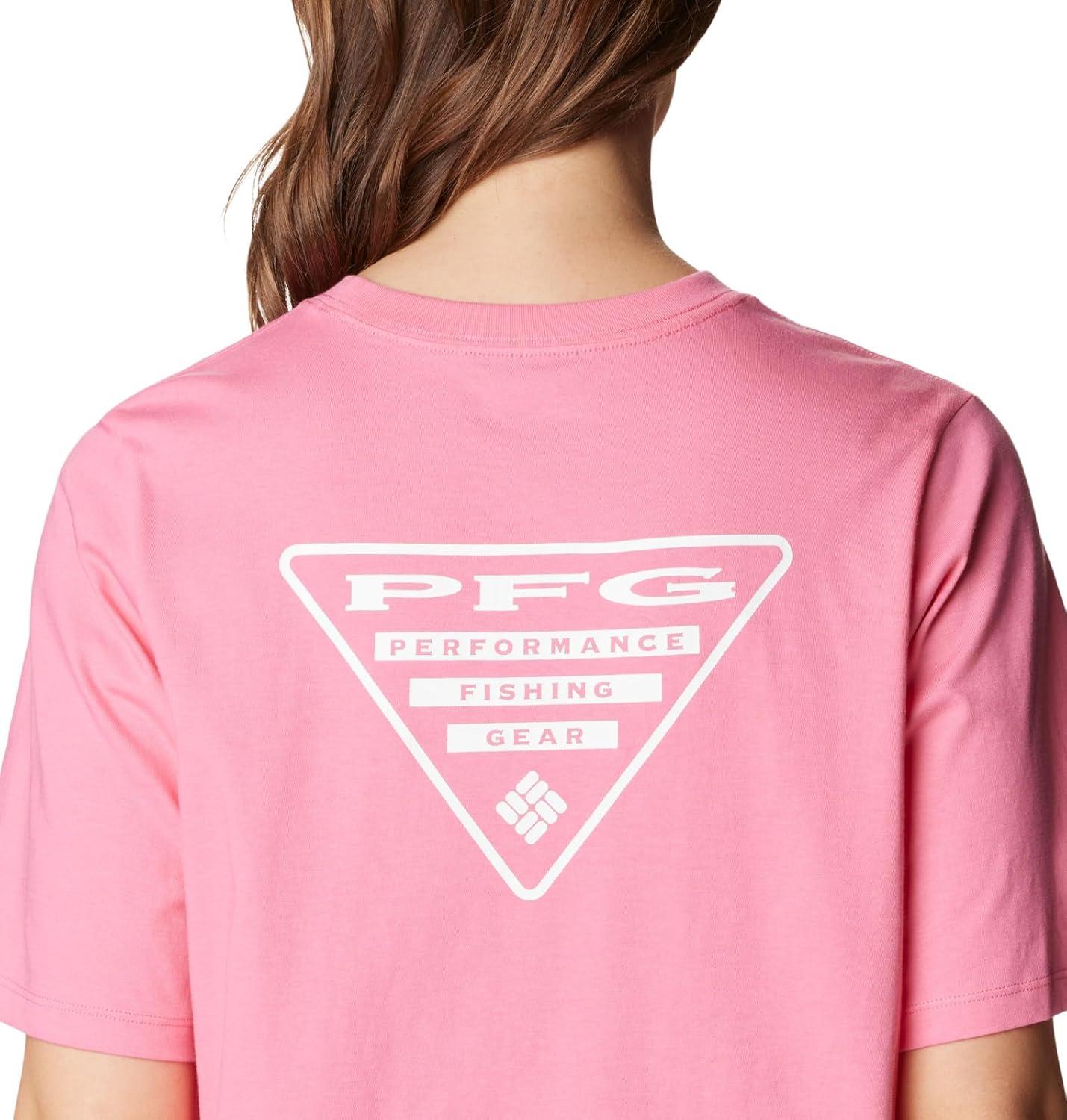 imageColumbia Womens North Cascades Relaxed TeeTropic Pink White Pfg Triangle
