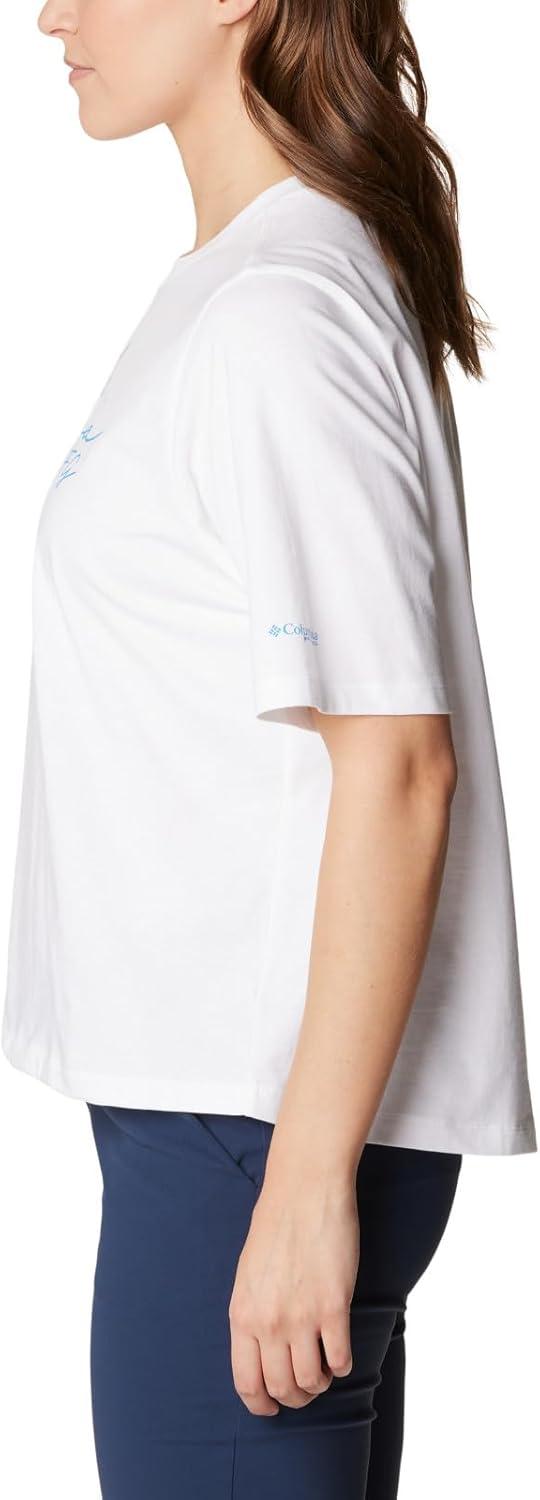 imageColumbia Womens North Cascades Relaxed TeeWhite Pool Pfg Script Isle