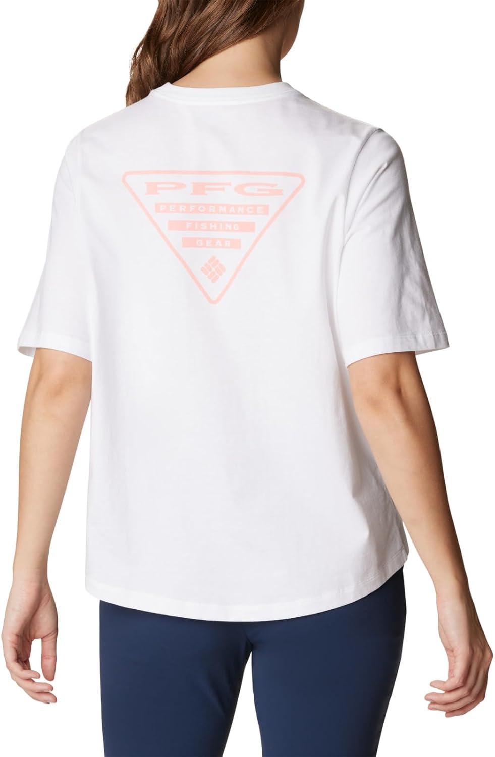 imageColumbia Womens North Cascades Relaxed TeeWhite Sorbet Pfg Triangle