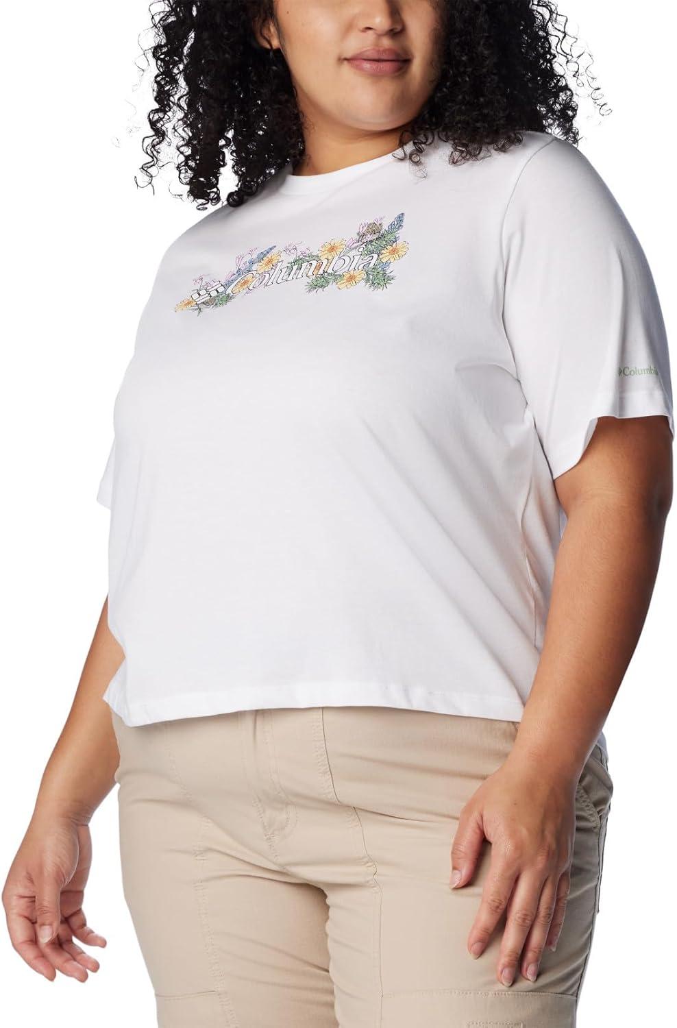 imageColumbia Womens North Cascades Relaxed TeeWhiteBranded Bouquet