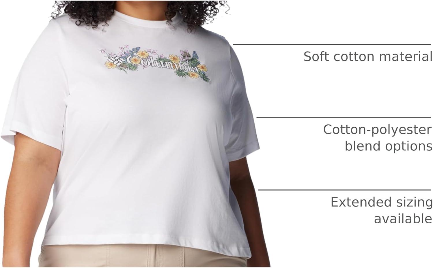 imageColumbia Womens North Cascades Relaxed TeeWhiteBranded Bouquet