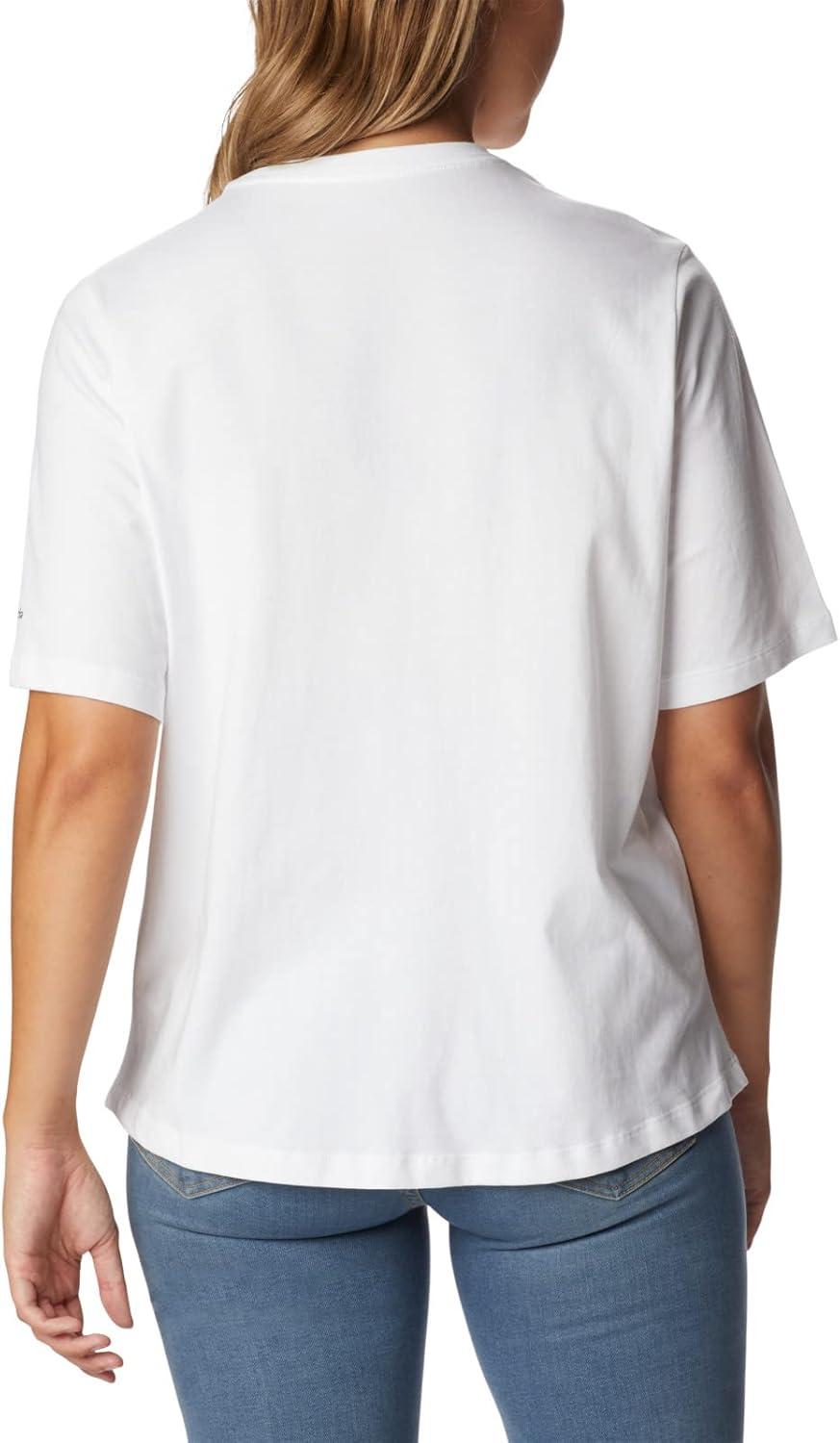 imageColumbia Womens North Cascades Relaxed TeeWhiteCsc Stacked Gradient Graphic