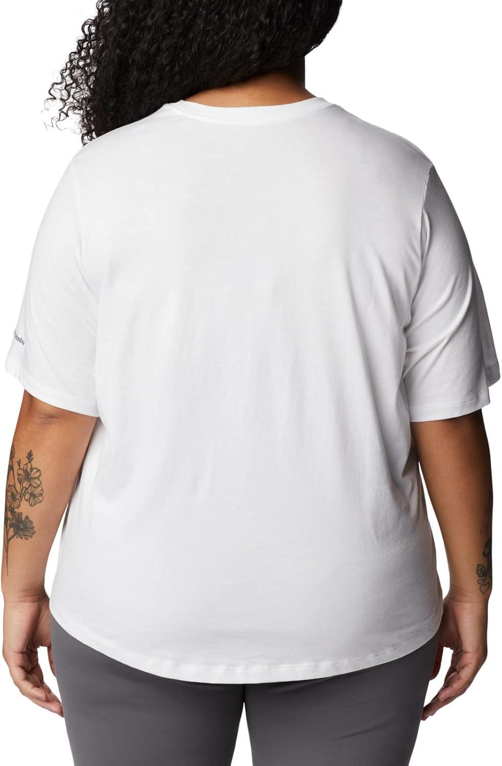 imageColumbia Womens North Cascades Relaxed TeeWhiteCsc Stacked Gradient Graphic