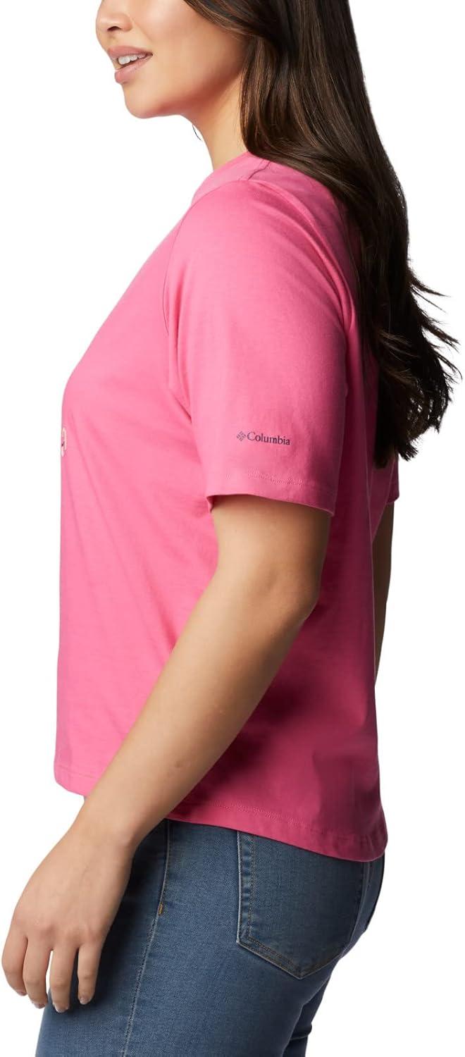 imageColumbia Womens North Cascades Relaxed TeeWild GeraniumGem Wisterian