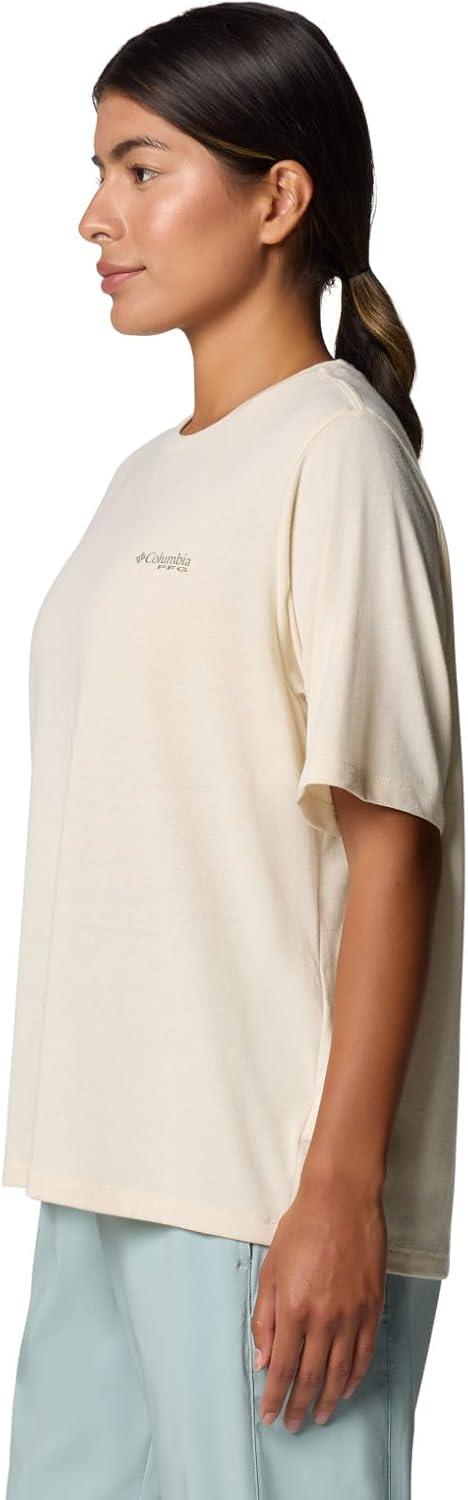 imageColumbia Womens PFG Uncharted Graphic TeeLemon WashPfg W Storm Bird