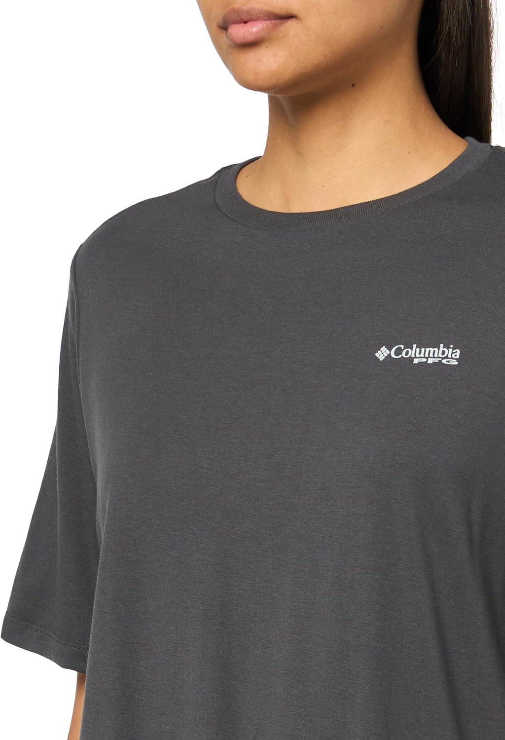 imageColumbia Womens PFG Uncharted Graphic TeeSharkPfg W Branded Delta