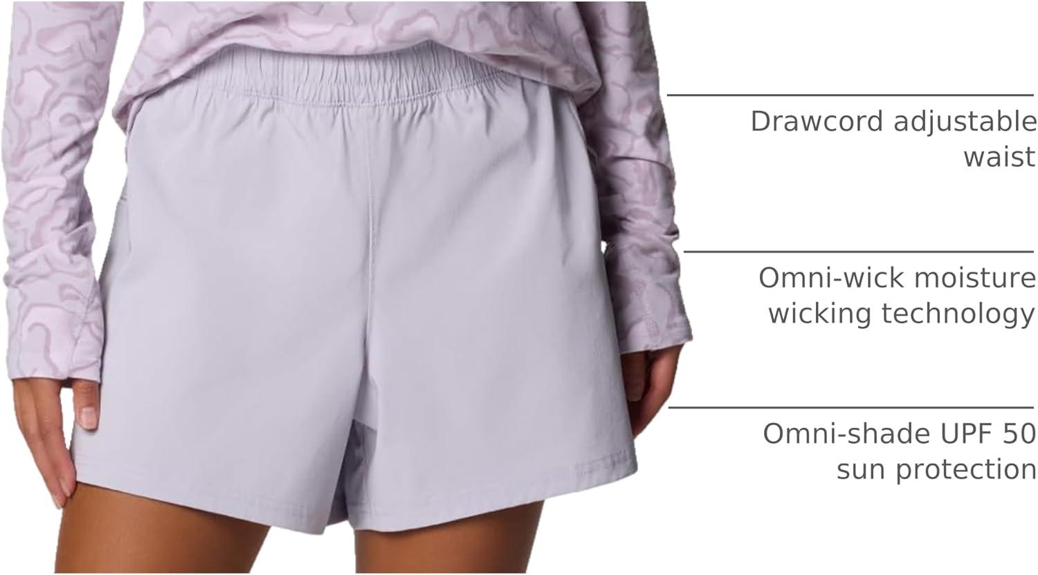 imageColumbia Womens PFG Uncharted ShortLavender Pearl