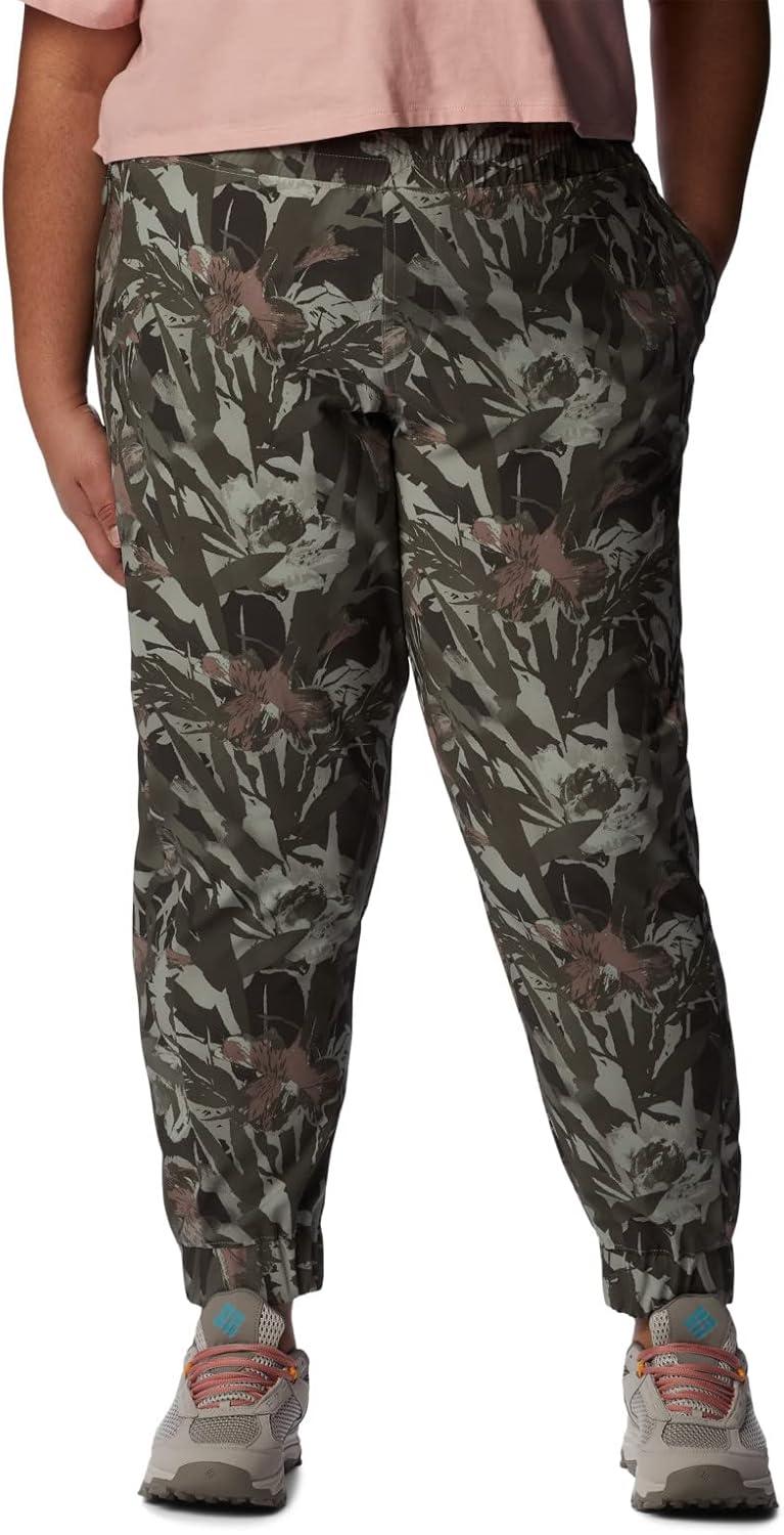 imageColumbia Womens Pleasant Creek Jogger Safari Typhoon BloomsStone GreenFloriculture