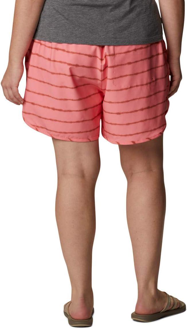 imageColumbia Womens Pleasant Creek Stretch ShortPleasant Creek Stretch ShortSalmonTeak Brown Tie Dye Stripe