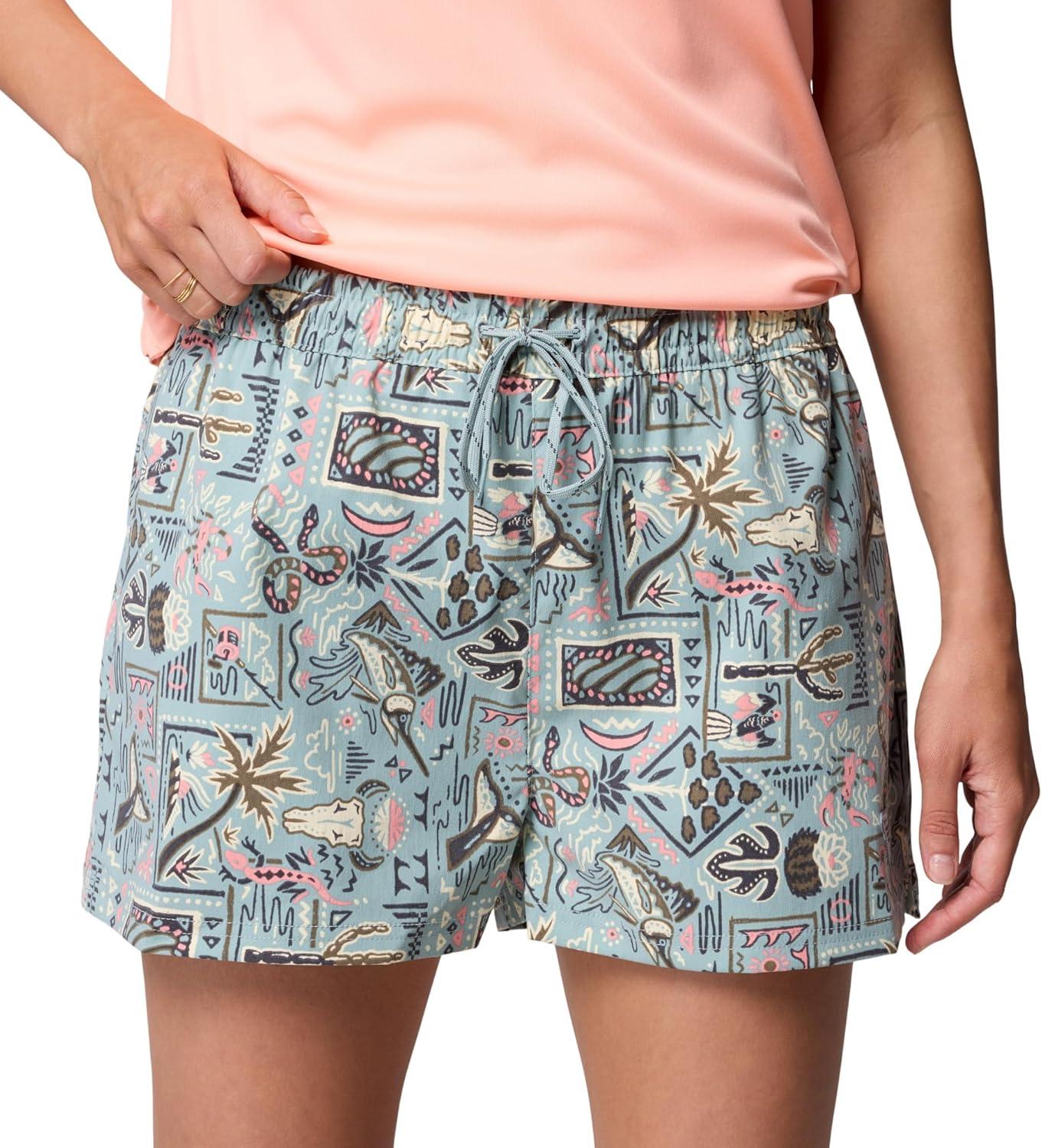 imageColumbia Womens Rugged Water Printed ShortCrushed Blue Bajabound