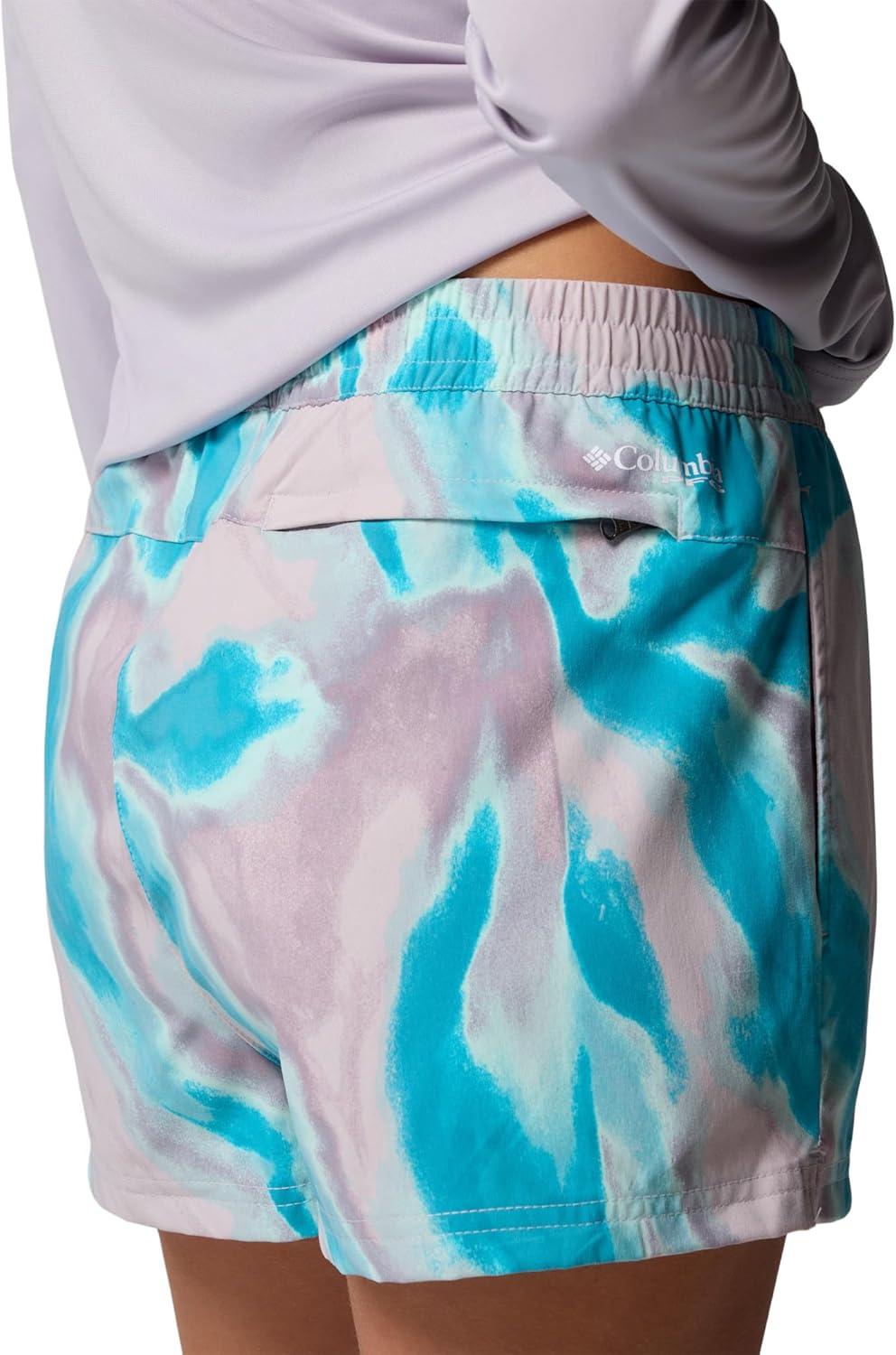 imageColumbia Womens Rugged Water Printed ShortLavender Pearl Heatmap