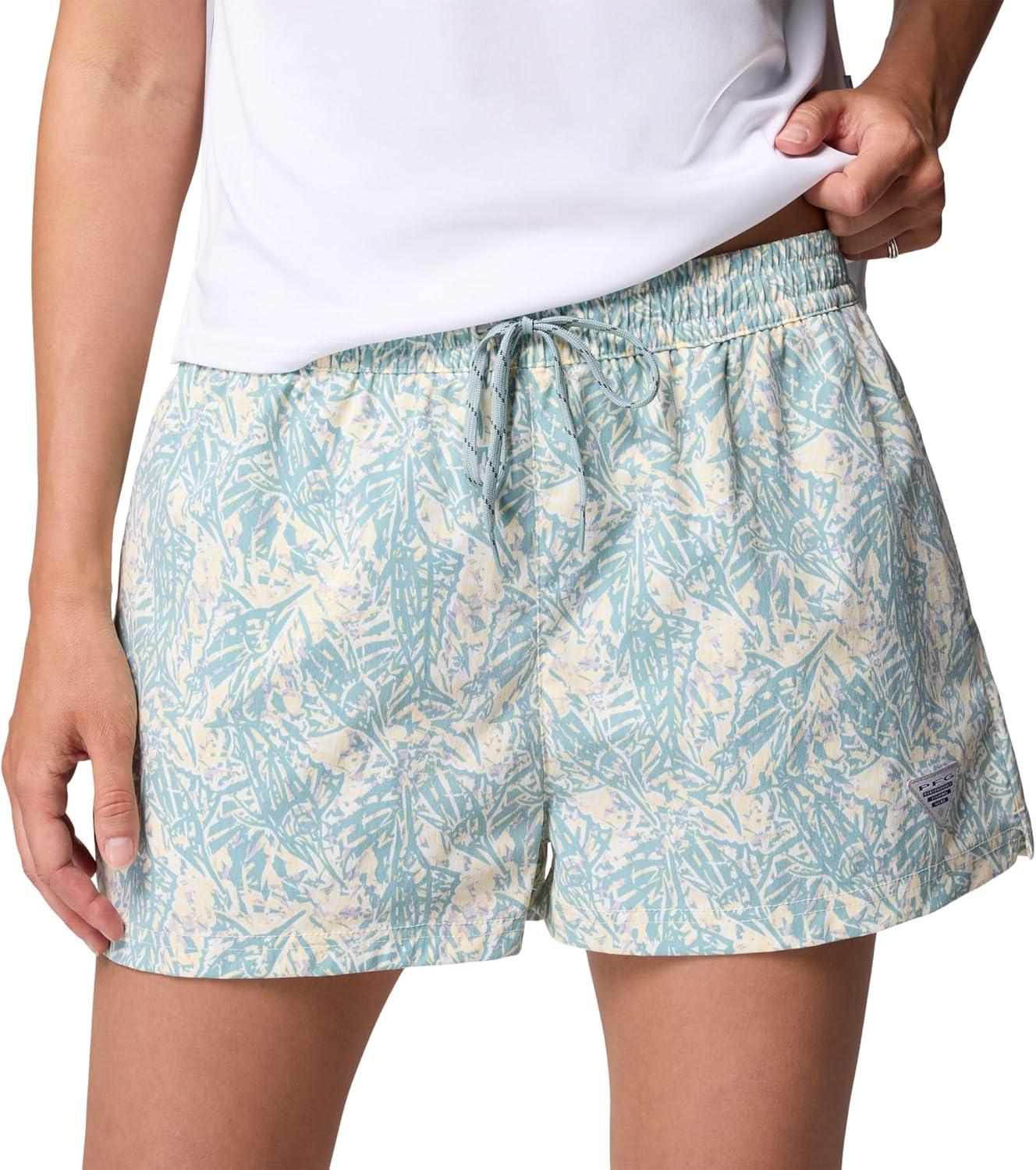 imageColumbia Womens Rugged Water Printed ShortLemon Wash Marlin Palms