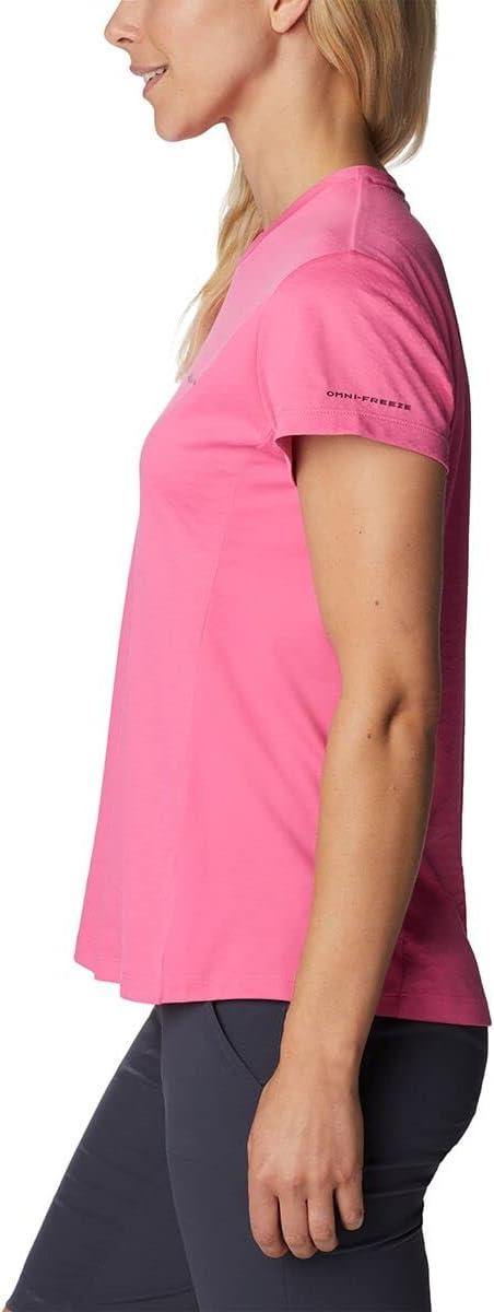 imageColumbia Womens Standard W Zero Ice CirroCool Ss ShirtWild Geranium
