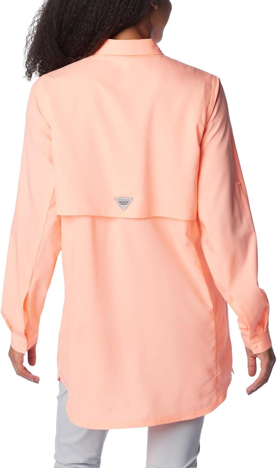 imageColumbia Womens Tamiami Long Sleeve TunicTiki Pink