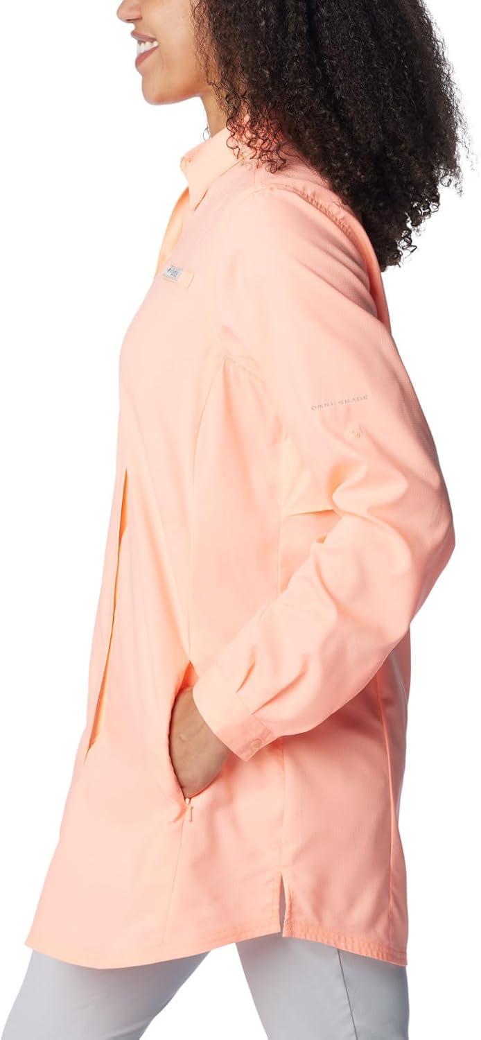 imageColumbia Womens Tamiami Long Sleeve TunicTiki Pink
