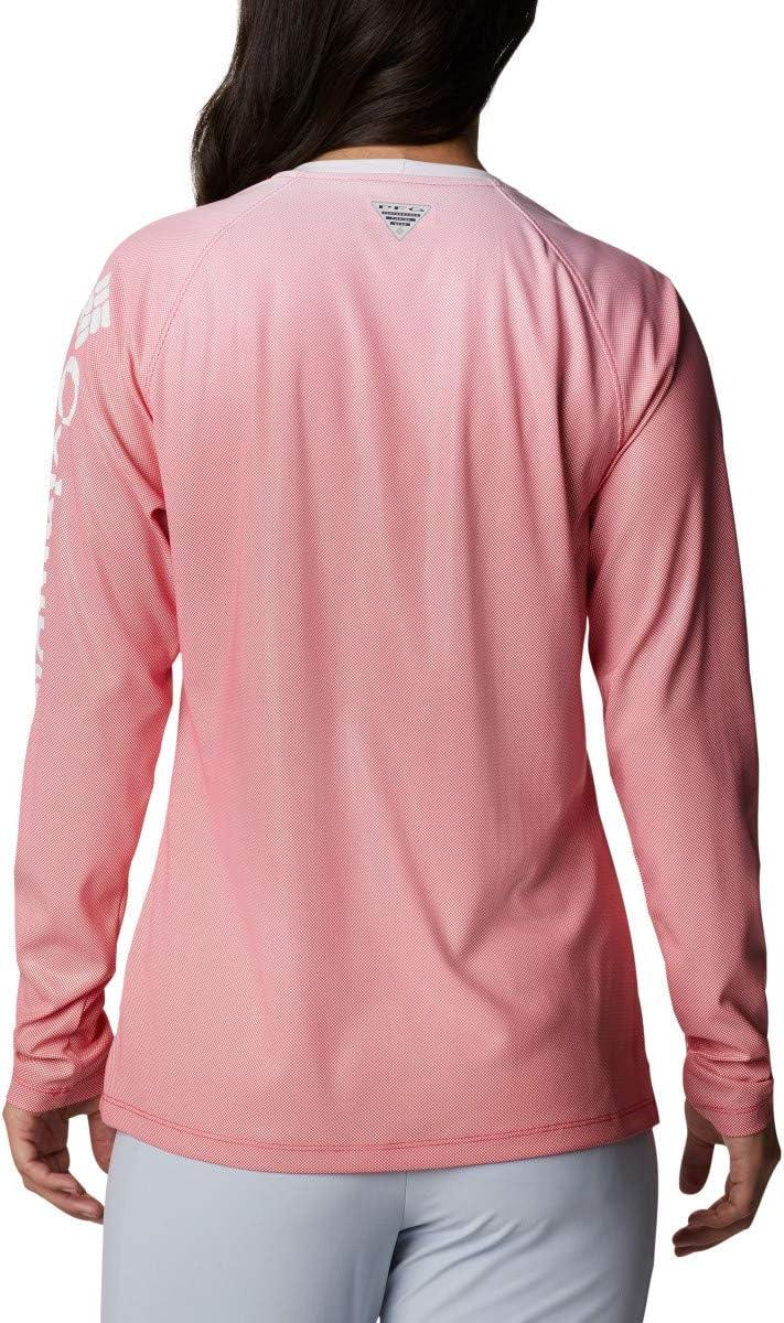imageColumbia Womens Tidal Deflector Long SleeveRed Lily Gradient