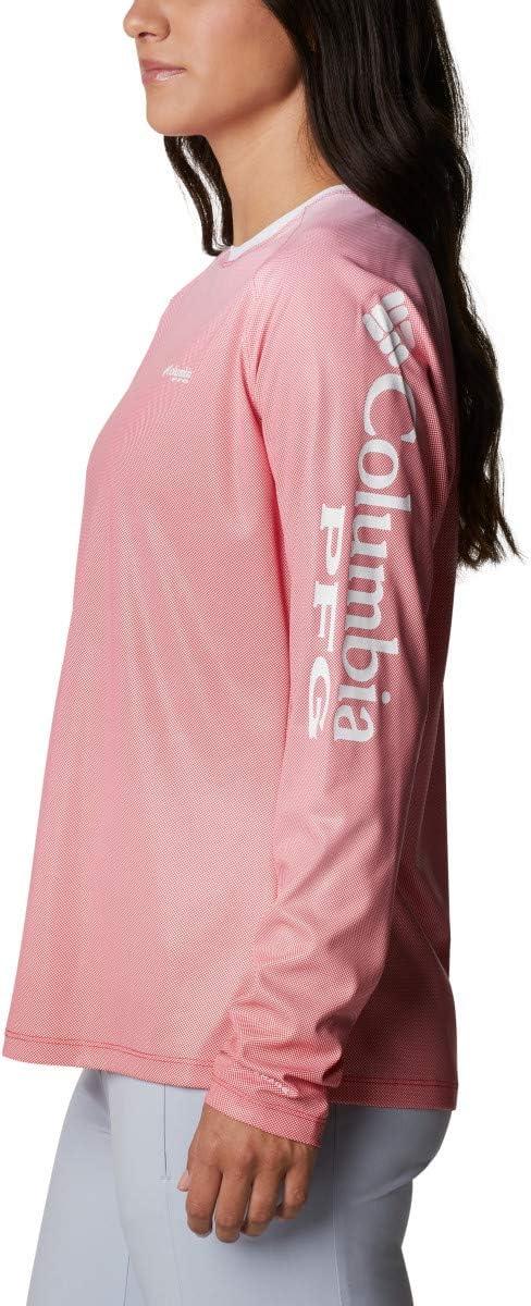 imageColumbia Womens Tidal Deflector Long SleeveRed Lily Gradient
