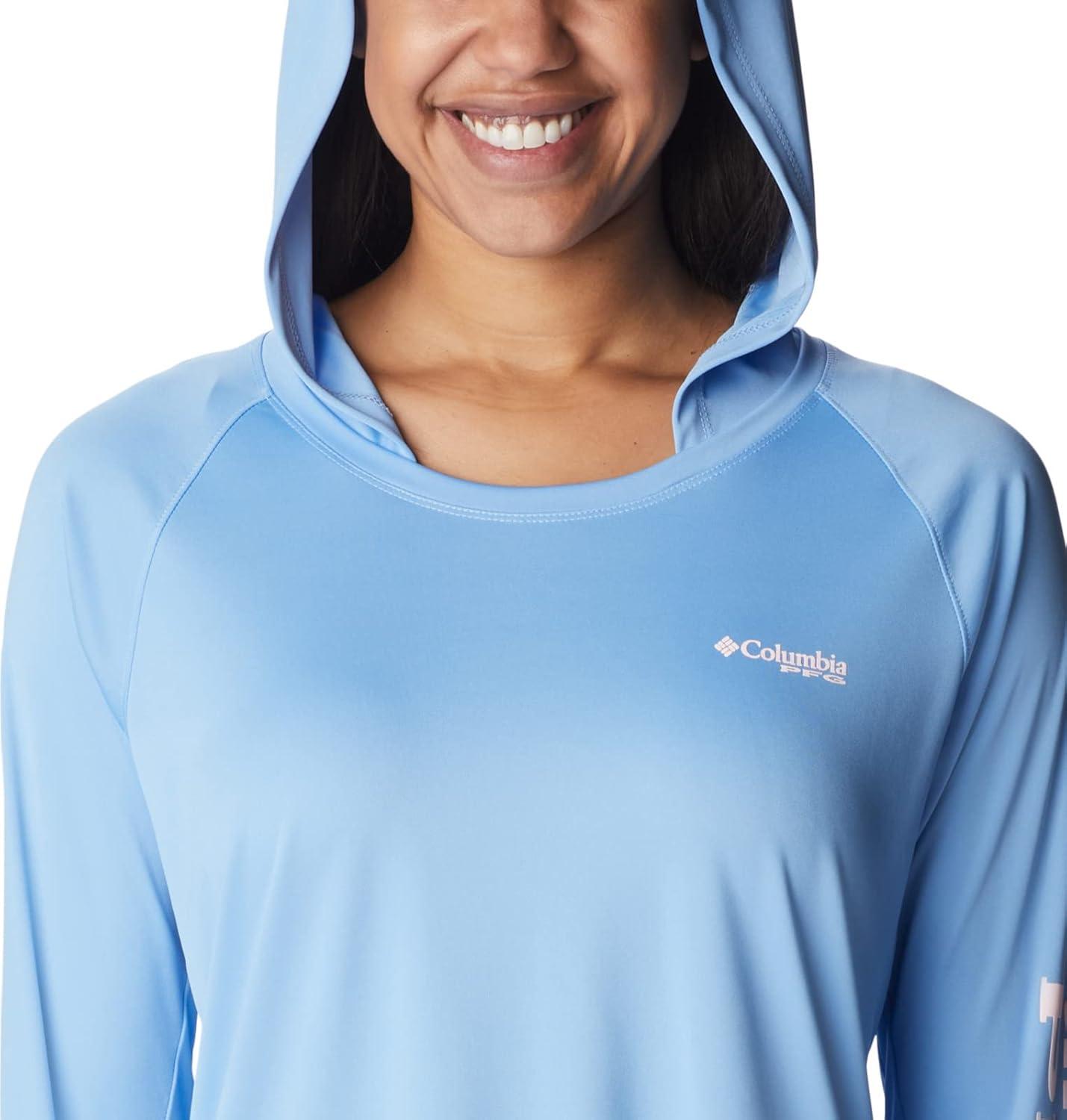 imageColumbia Womens Tidal Tee HoodieAgateSatin Pink Logo