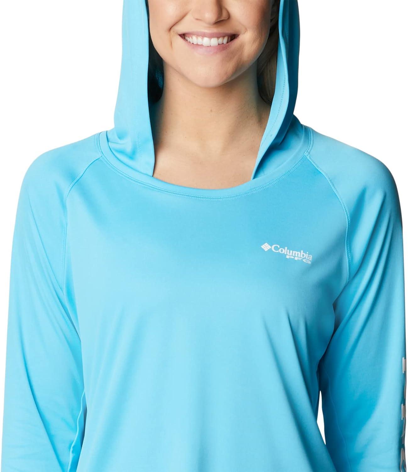 imageColumbia Womens Tidal Tee HoodieAtollWhite Logo