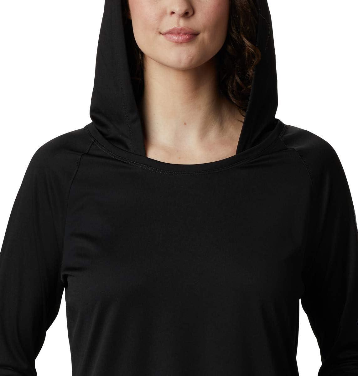 imageColumbia Womens Tidal Tee HoodieBlackCirrus Grey Logo