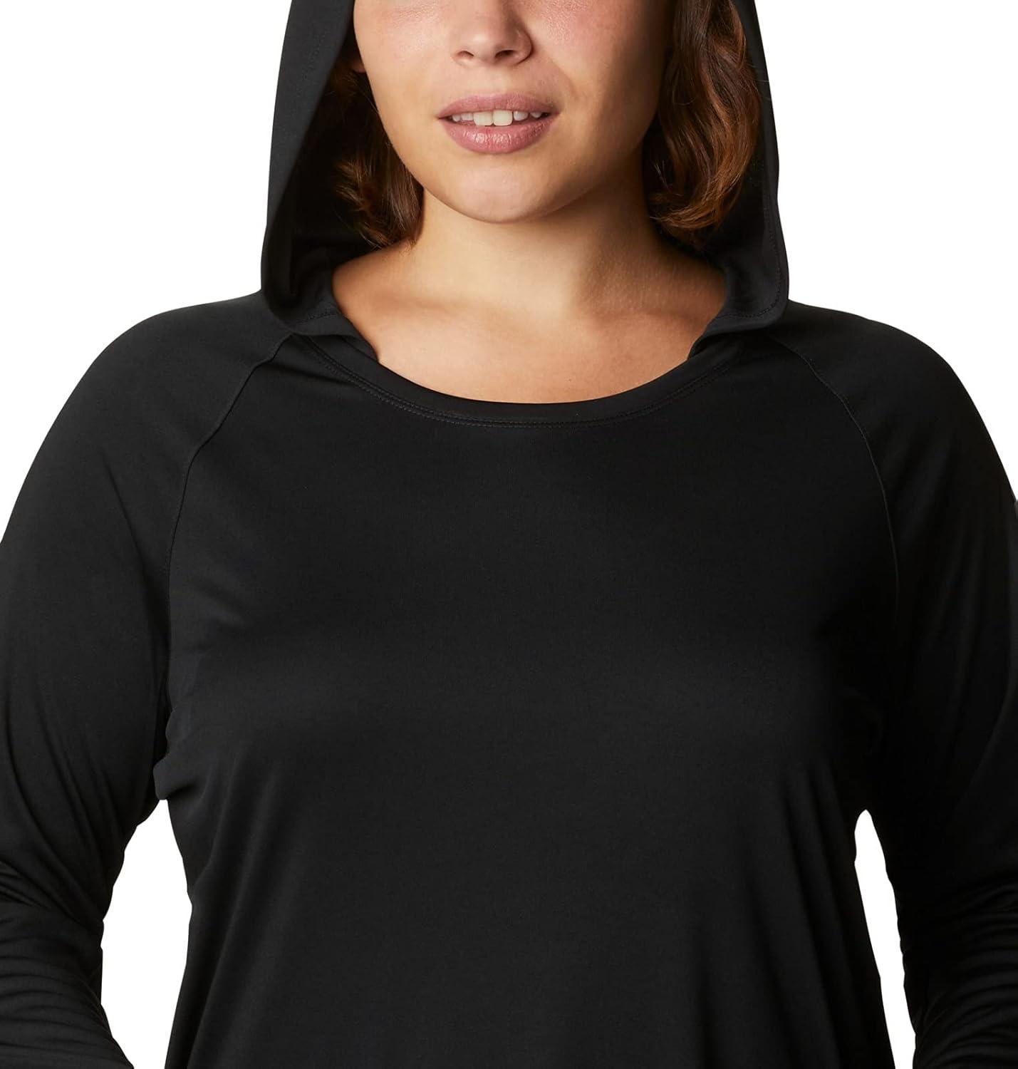imageColumbia Womens Tidal Tee HoodieBlackCirrus Grey Logo