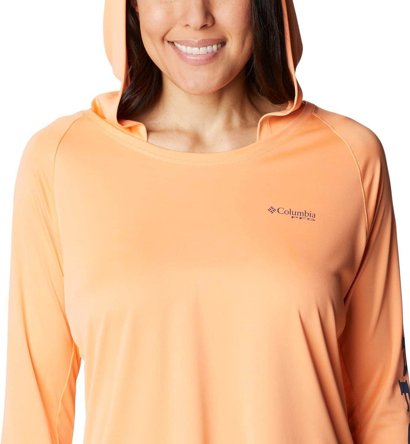 imageColumbia Womens Tidal Tee HoodieBright NectarCarbon Logo