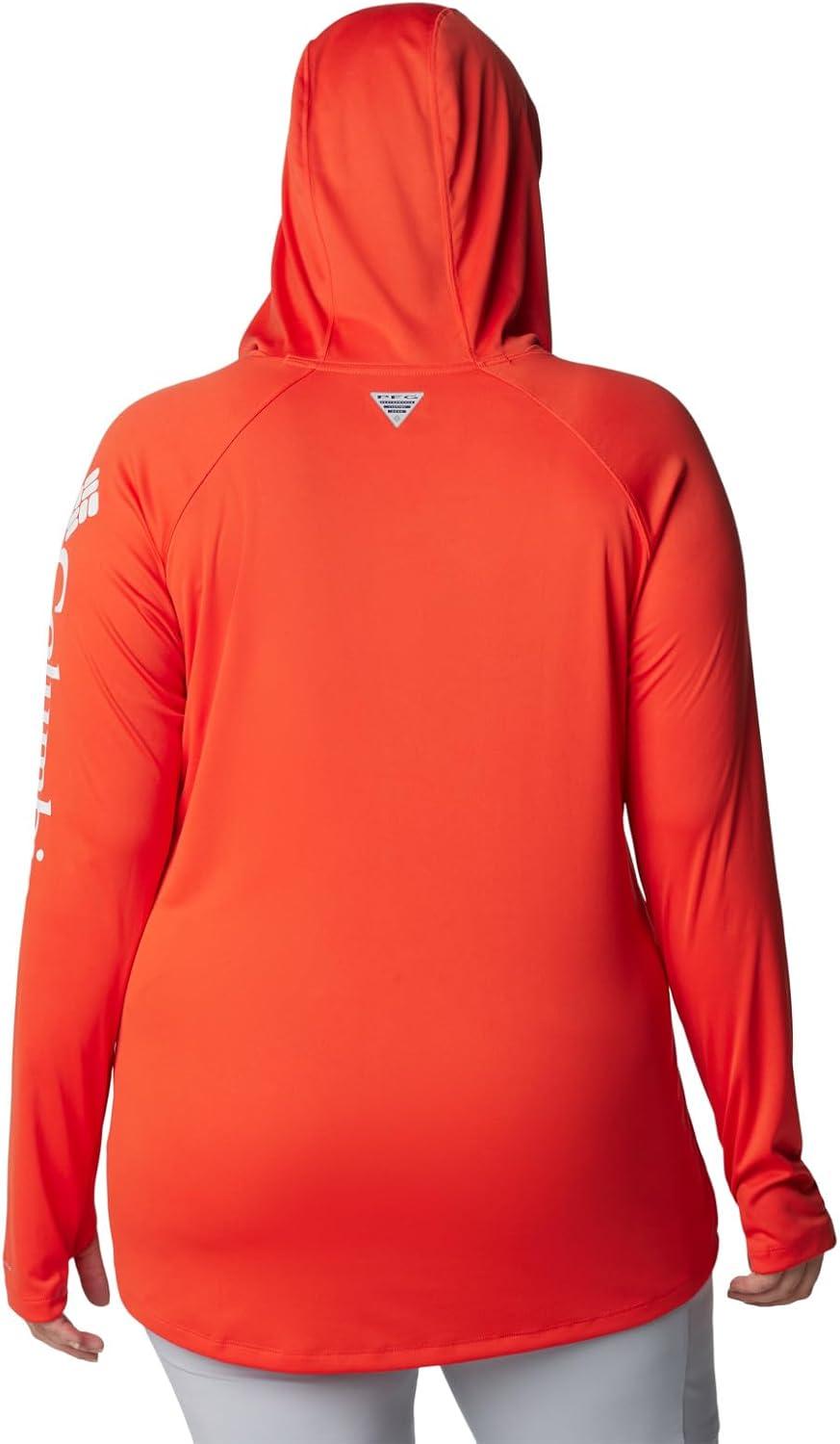 imageColumbia Womens Tidal Tee HoodieBright PoppyWhite Logo