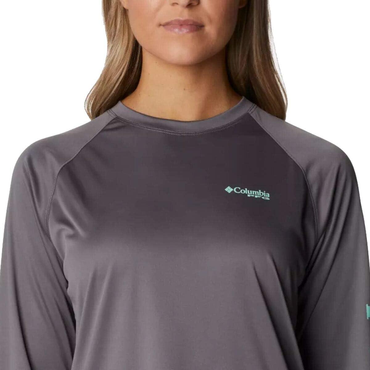 imageColumbia Womens Tidal Tee HoodieCity GreyMint Cay Logo