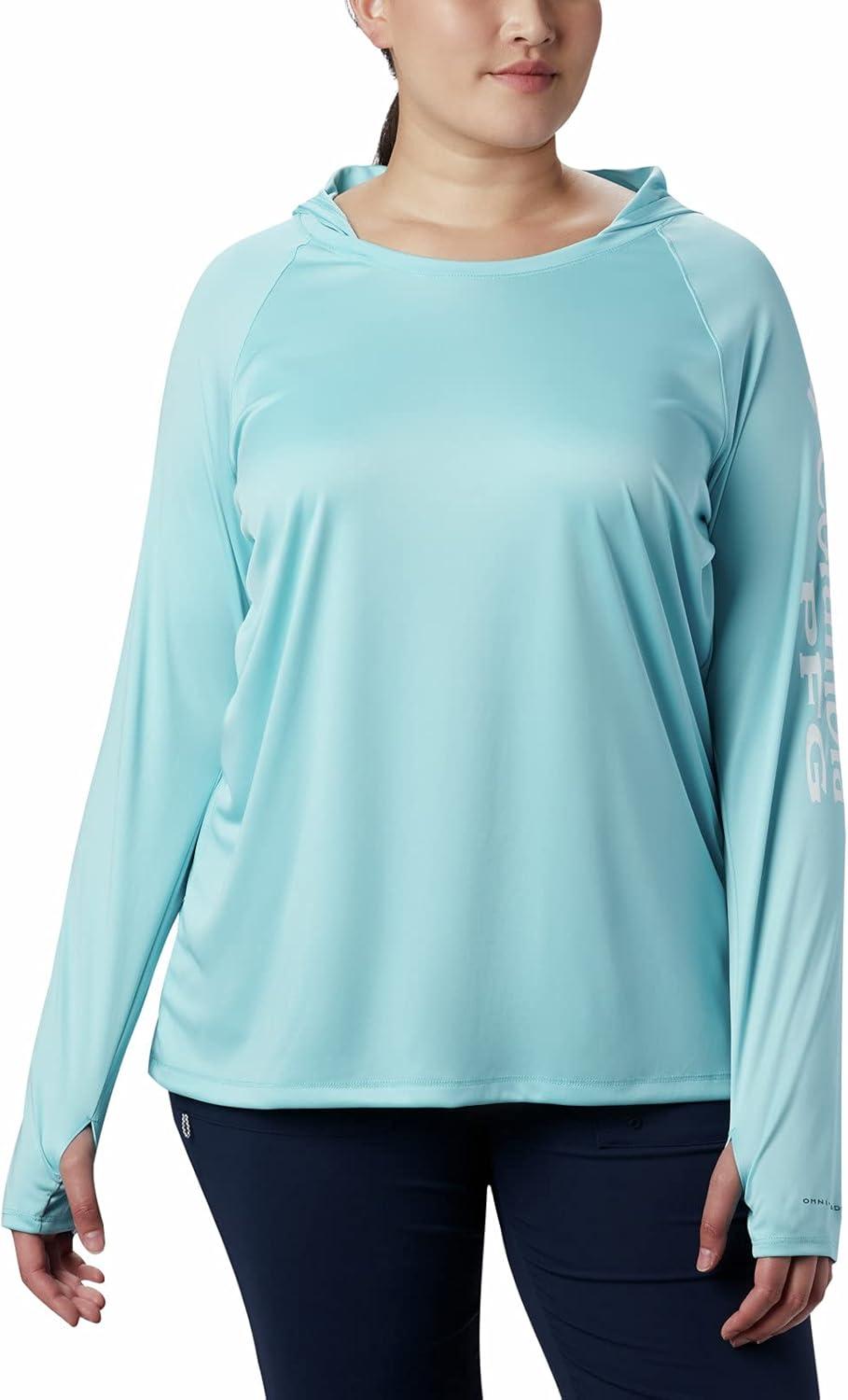 imageColumbia Womens Tidal Tee HoodieClear BlueWhite Logo