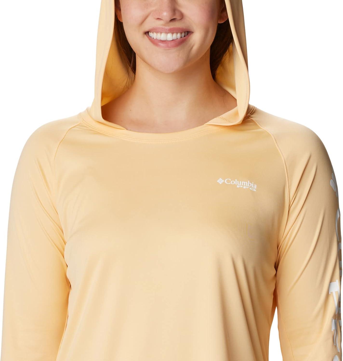 imageColumbia Womens Tidal Tee HoodieCocoa ButterWhite Logo