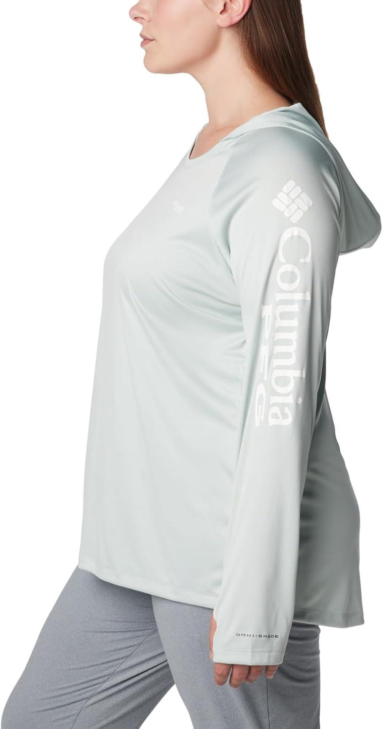 imageColumbia Womens Tidal Tee HoodieCool GreenWhite Logo