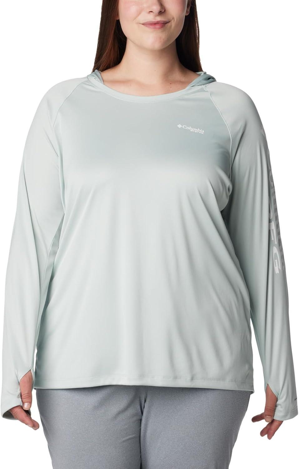 imageColumbia Womens Tidal Tee HoodieCool GreenWhite Logo