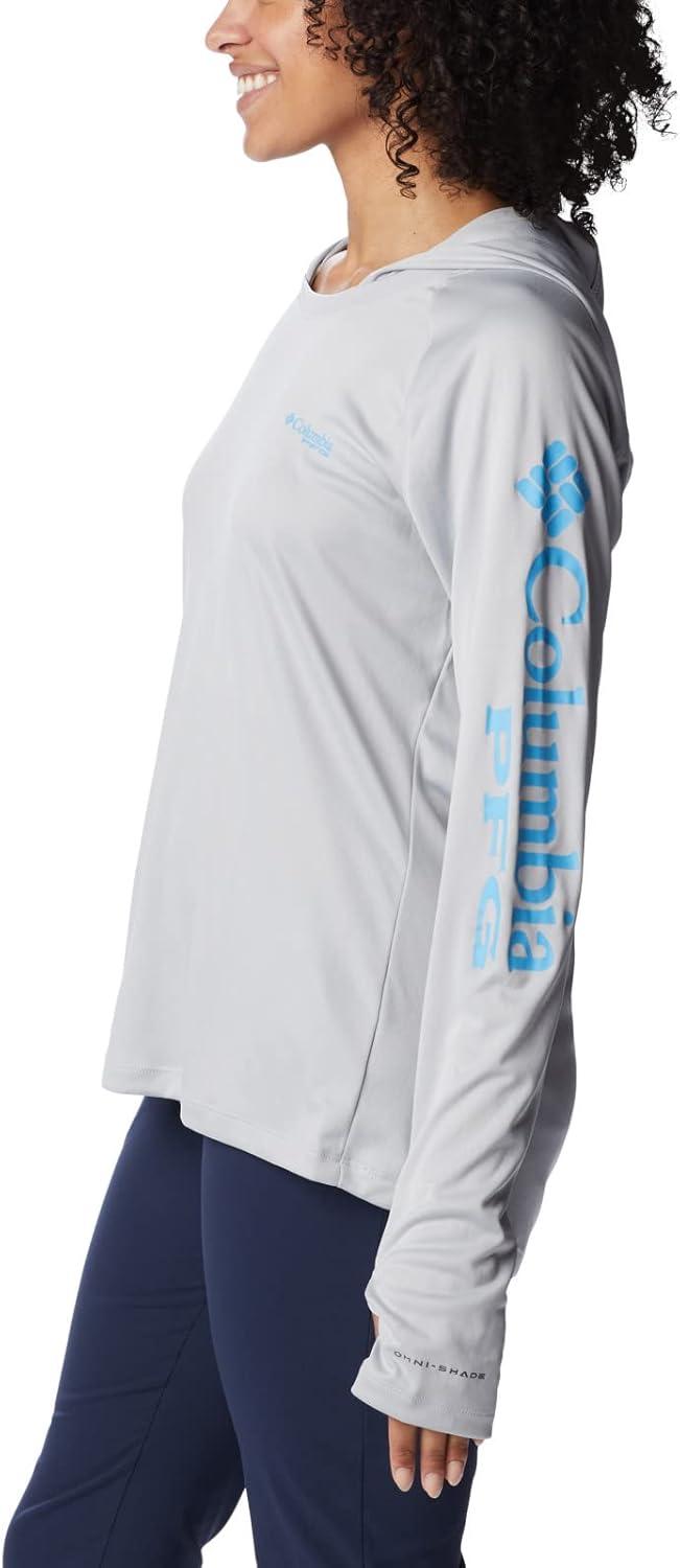 imageColumbia Womens Tidal Tee HoodieCool GreyRiptide Logo