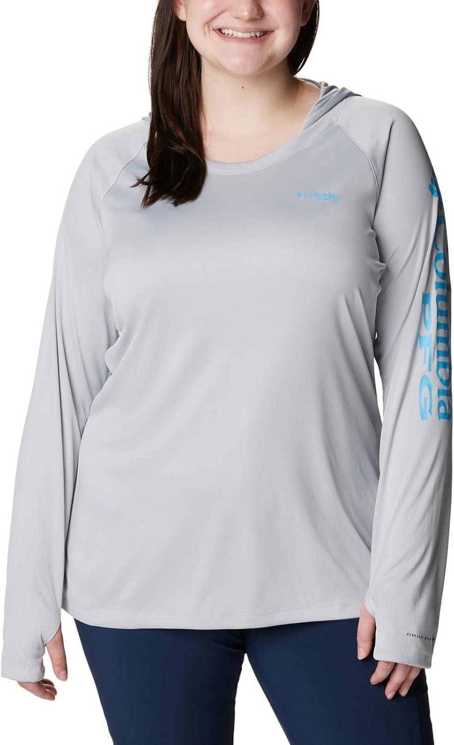 imageColumbia Womens Tidal Tee HoodieCool GreyRiptide Logo