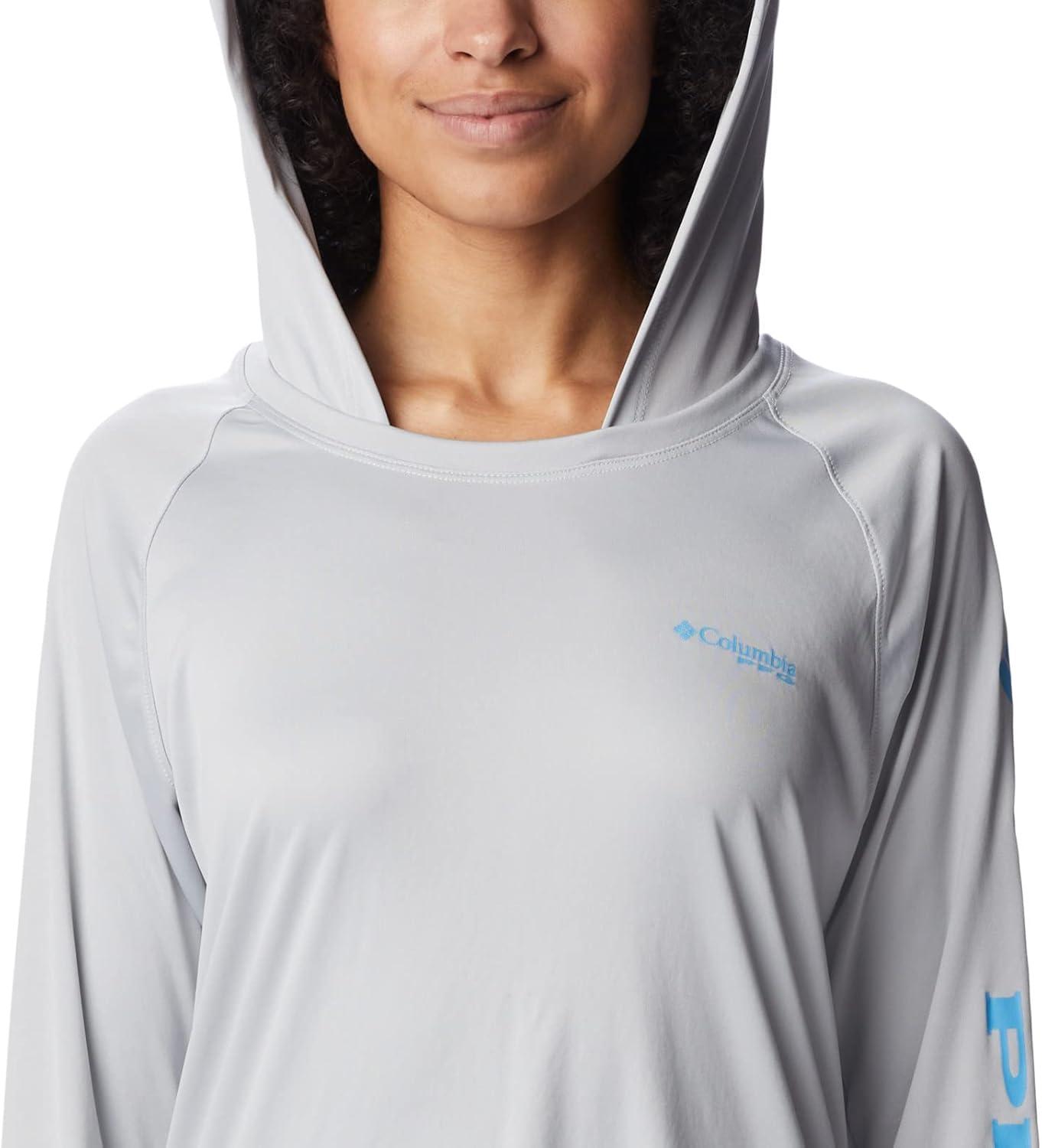 imageColumbia Womens Tidal Tee HoodieCool GreyRiptide Logo