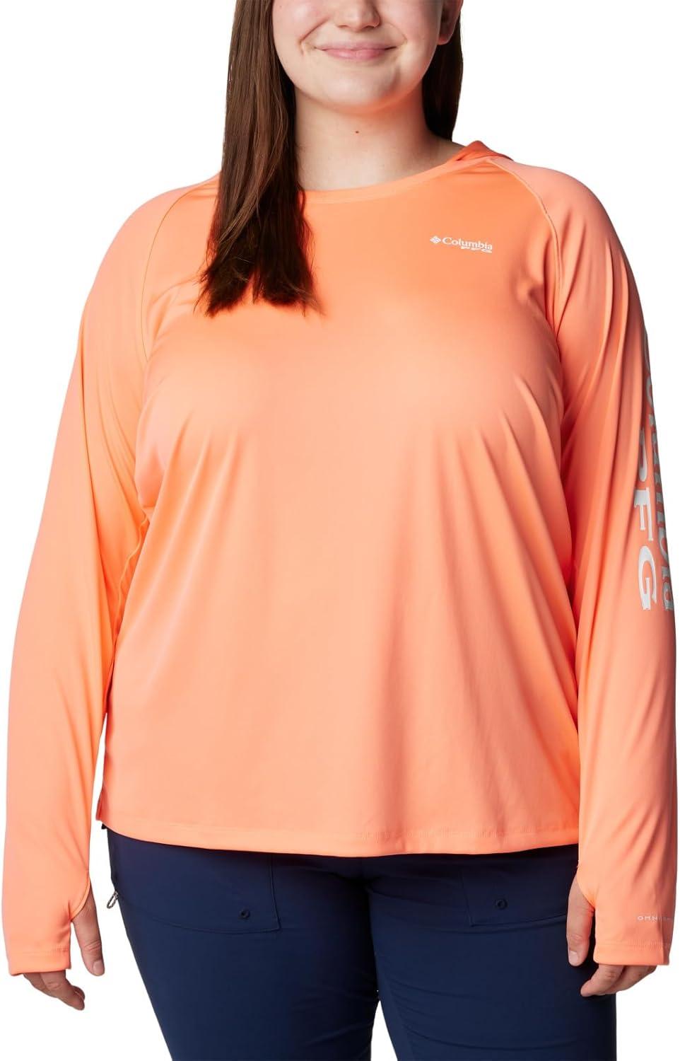 imageColumbia Womens Tidal Tee HoodieCoral GlowWhite Logo