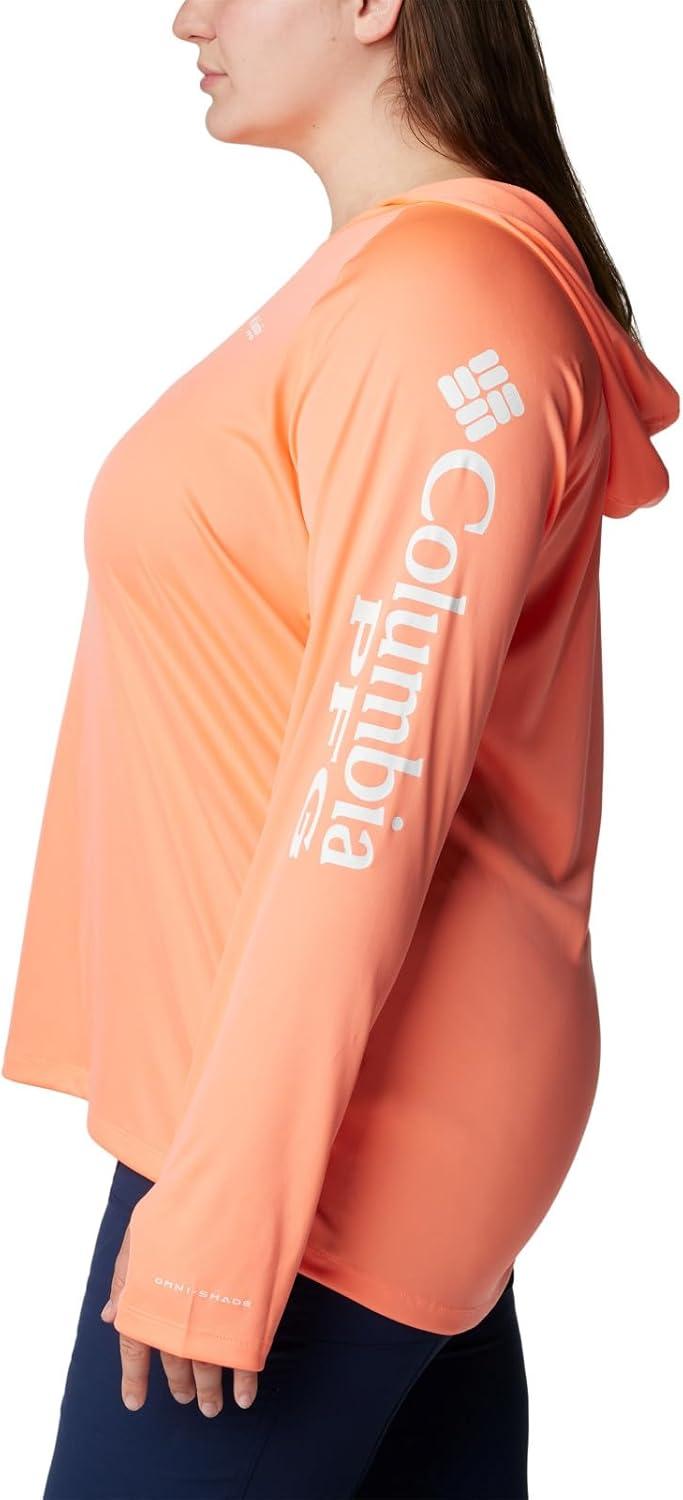 imageColumbia Womens Tidal Tee HoodieCoral GlowWhite Logo