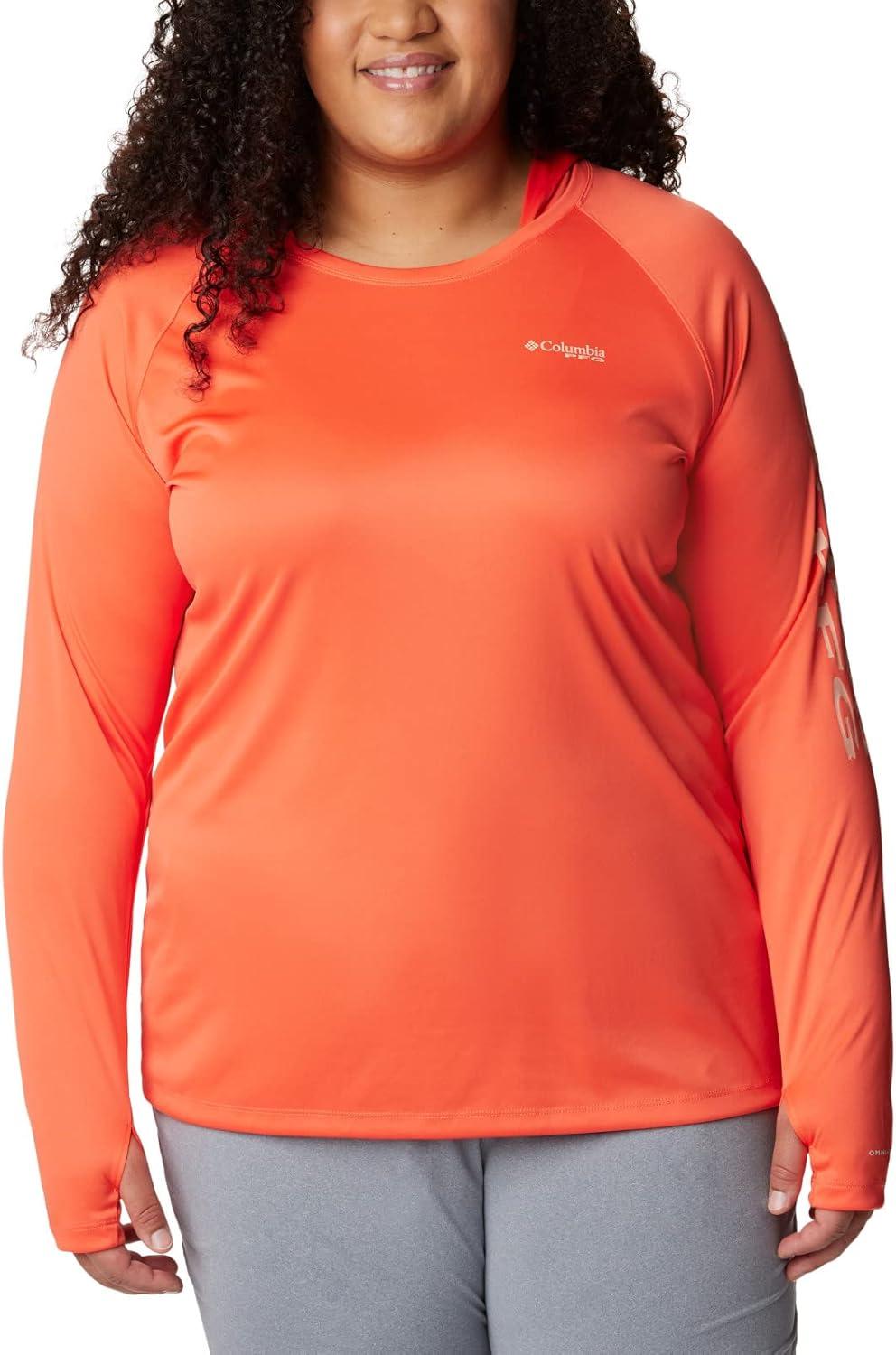 imageColumbia Womens Tidal Tee HoodieCorangeLight Coral Logo