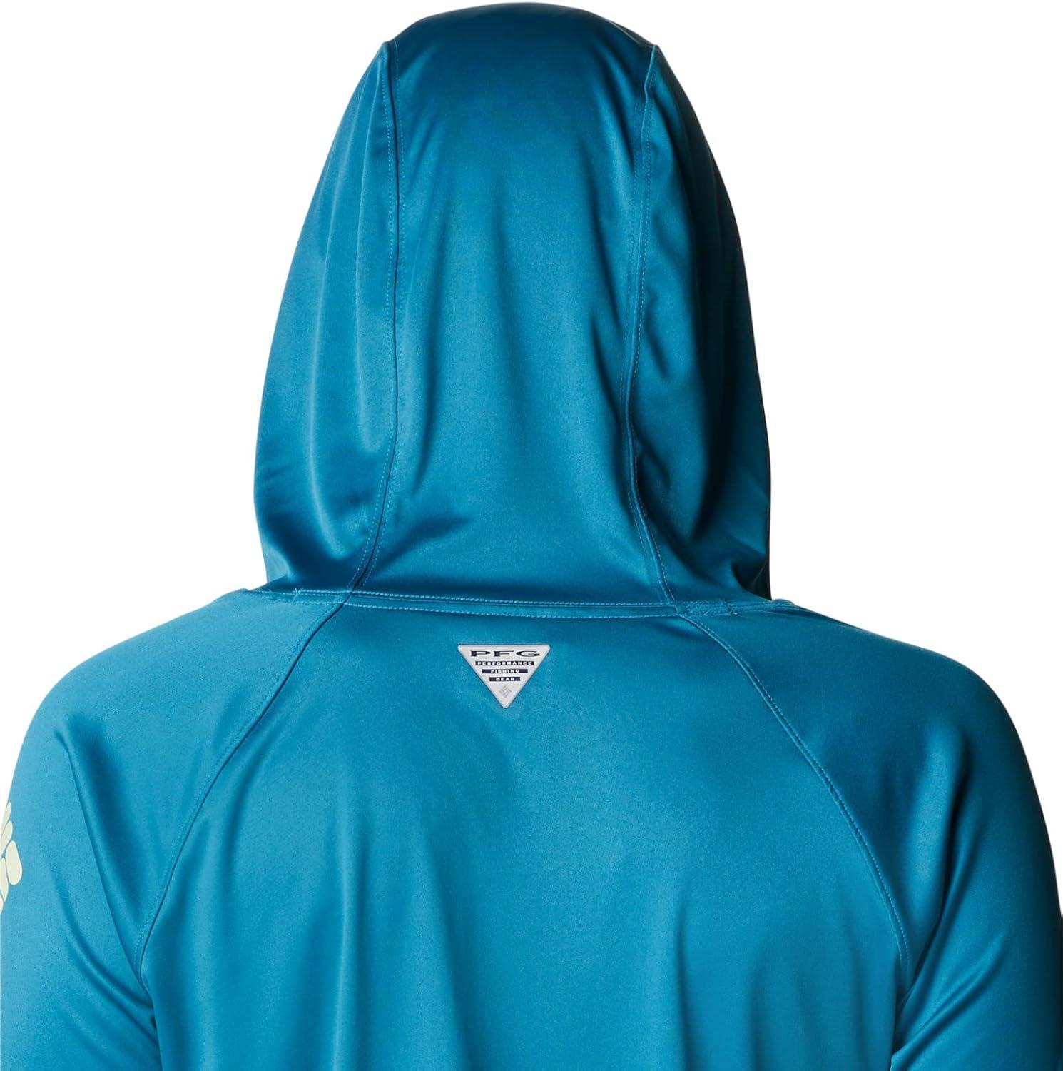imageColumbia Womens Tidal Tee HoodieDeep MarineLight Lime Logo